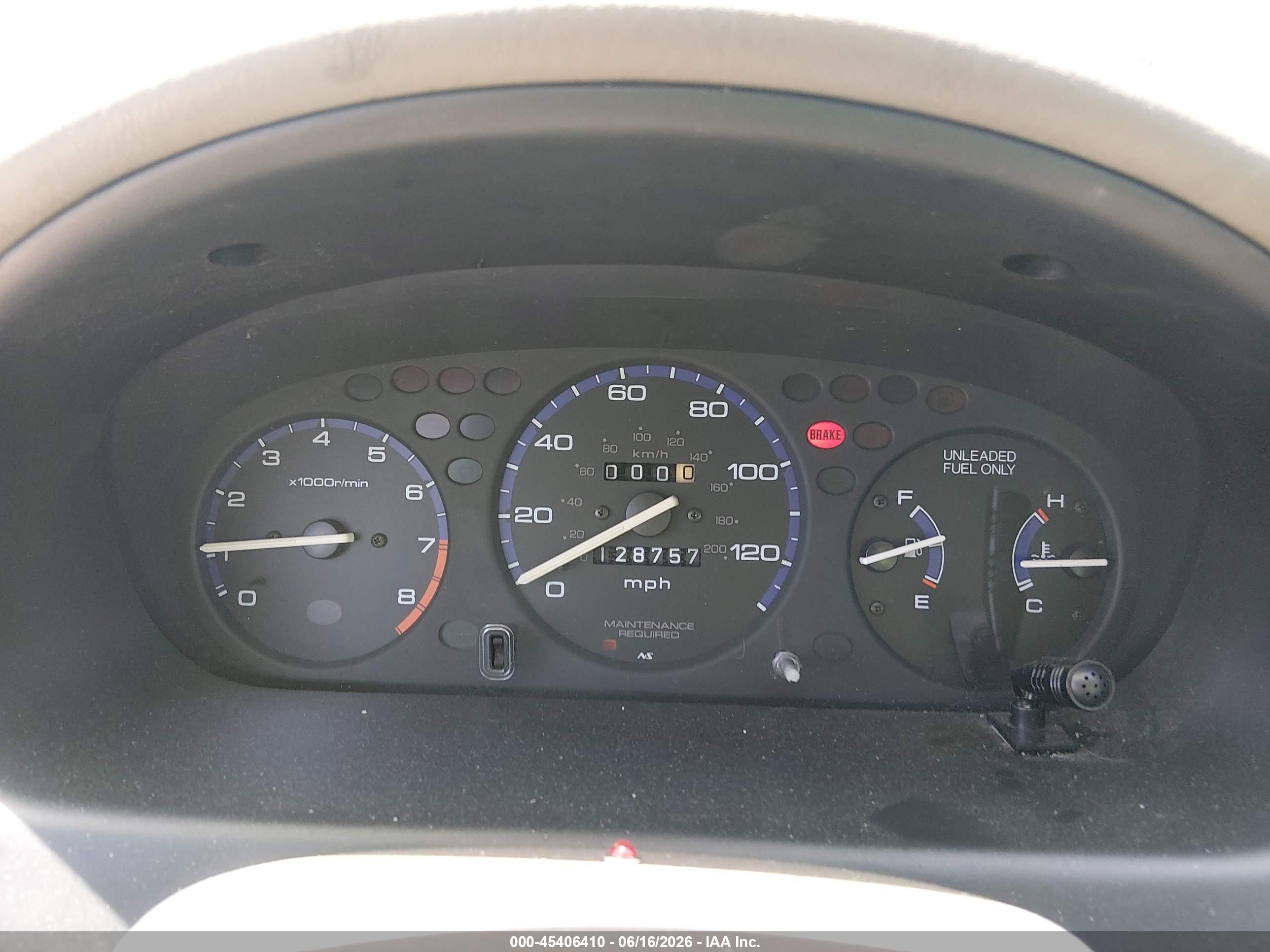 2000 Honda Civic Ex Champagne vin: 2HGEJ8543YH600792