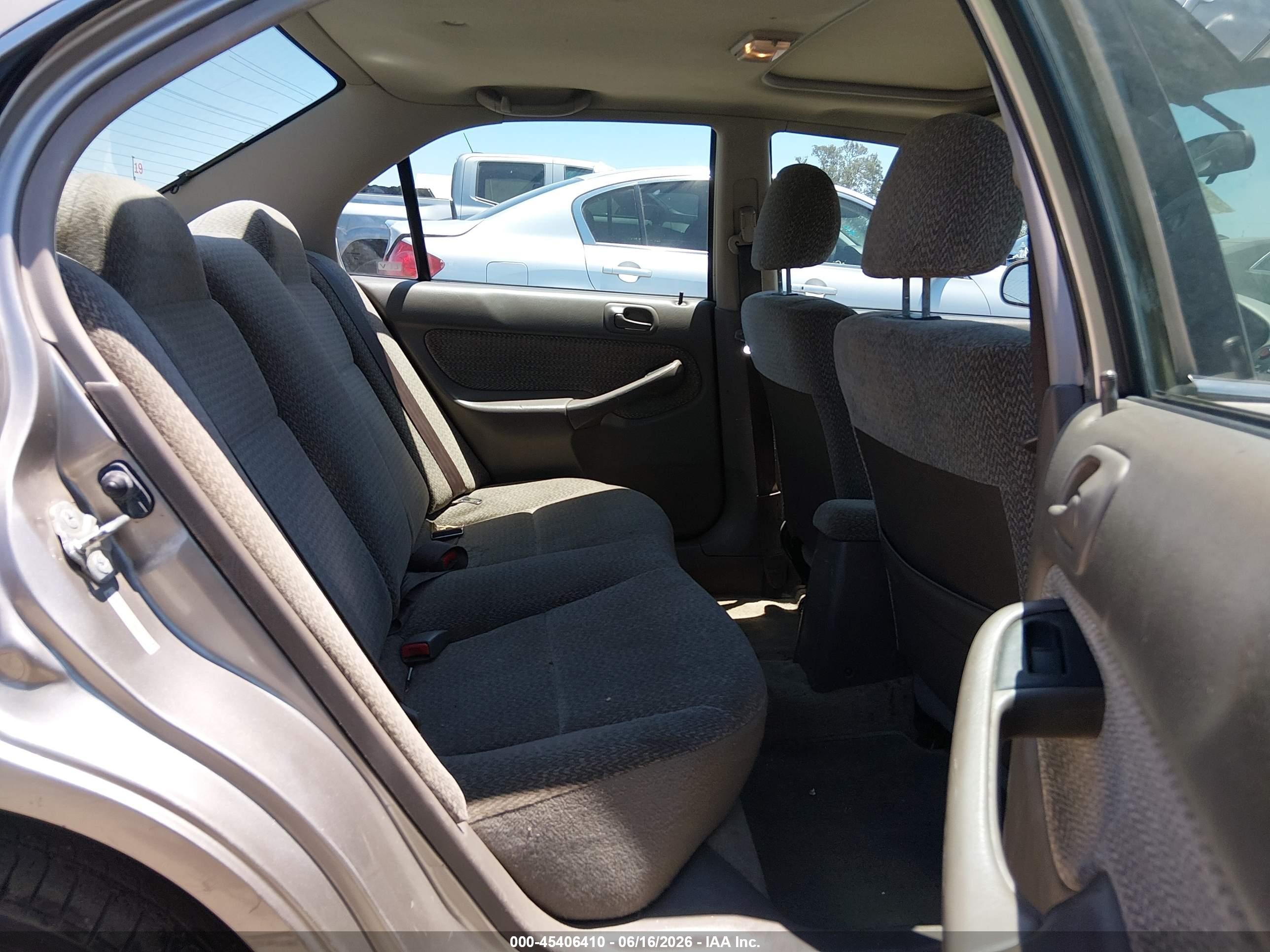2000 Honda Civic Ex Champagne vin: 2HGEJ8543YH600792