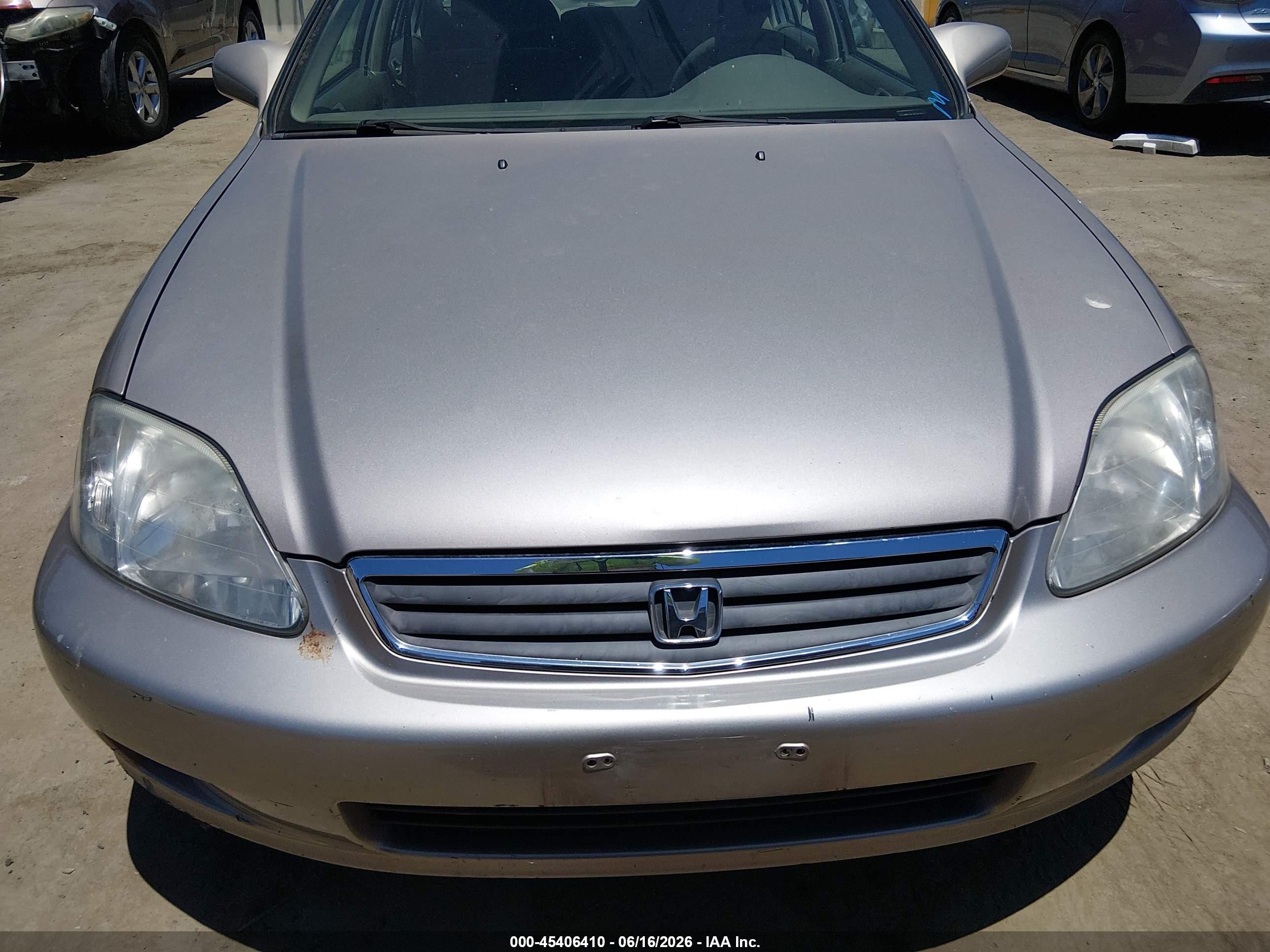2000 Honda Civic Ex Champagne vin: 2HGEJ8543YH600792