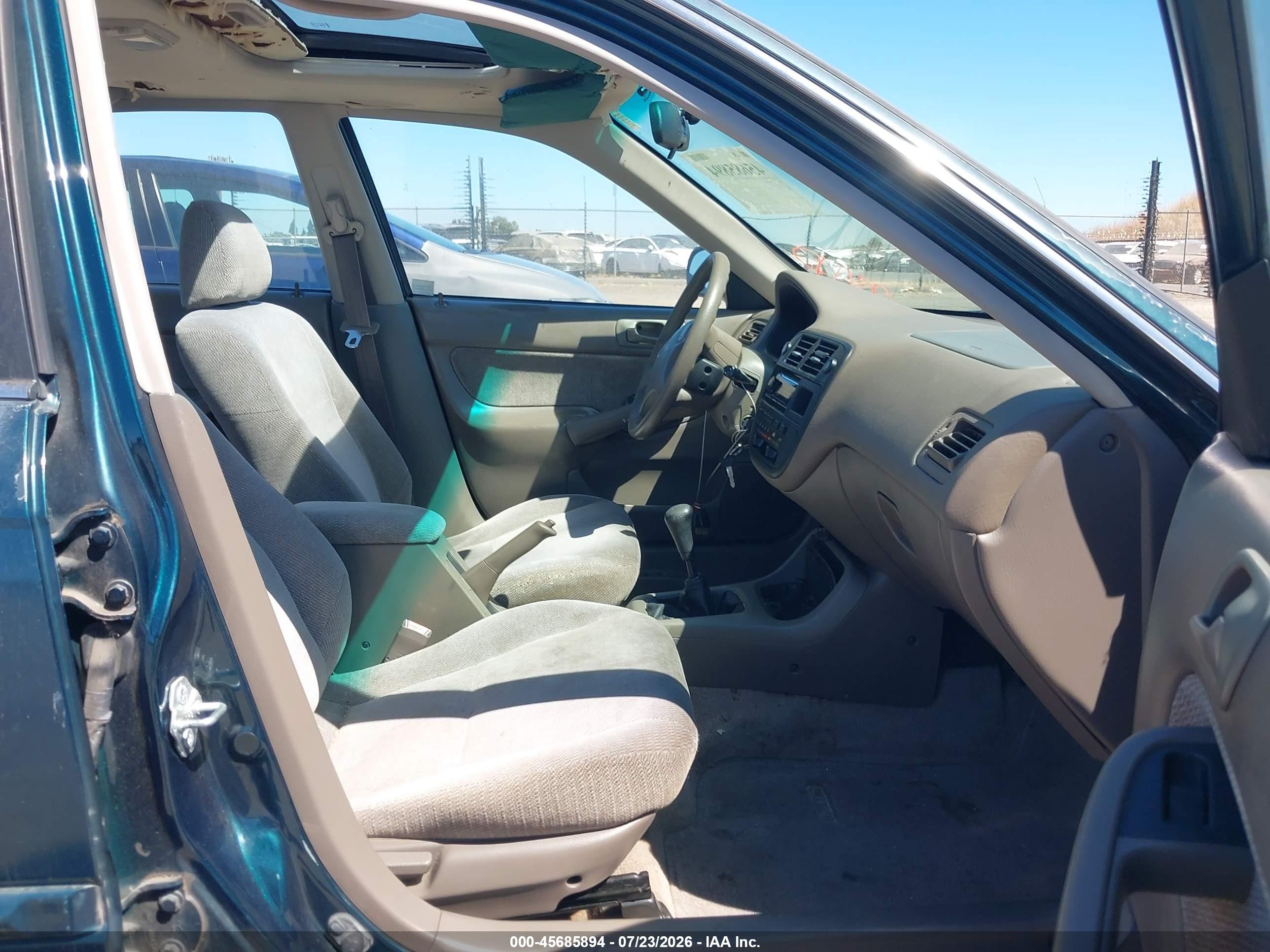 1998 Honda Civic Ex Green vin: 2HGEJ8545WH553522
