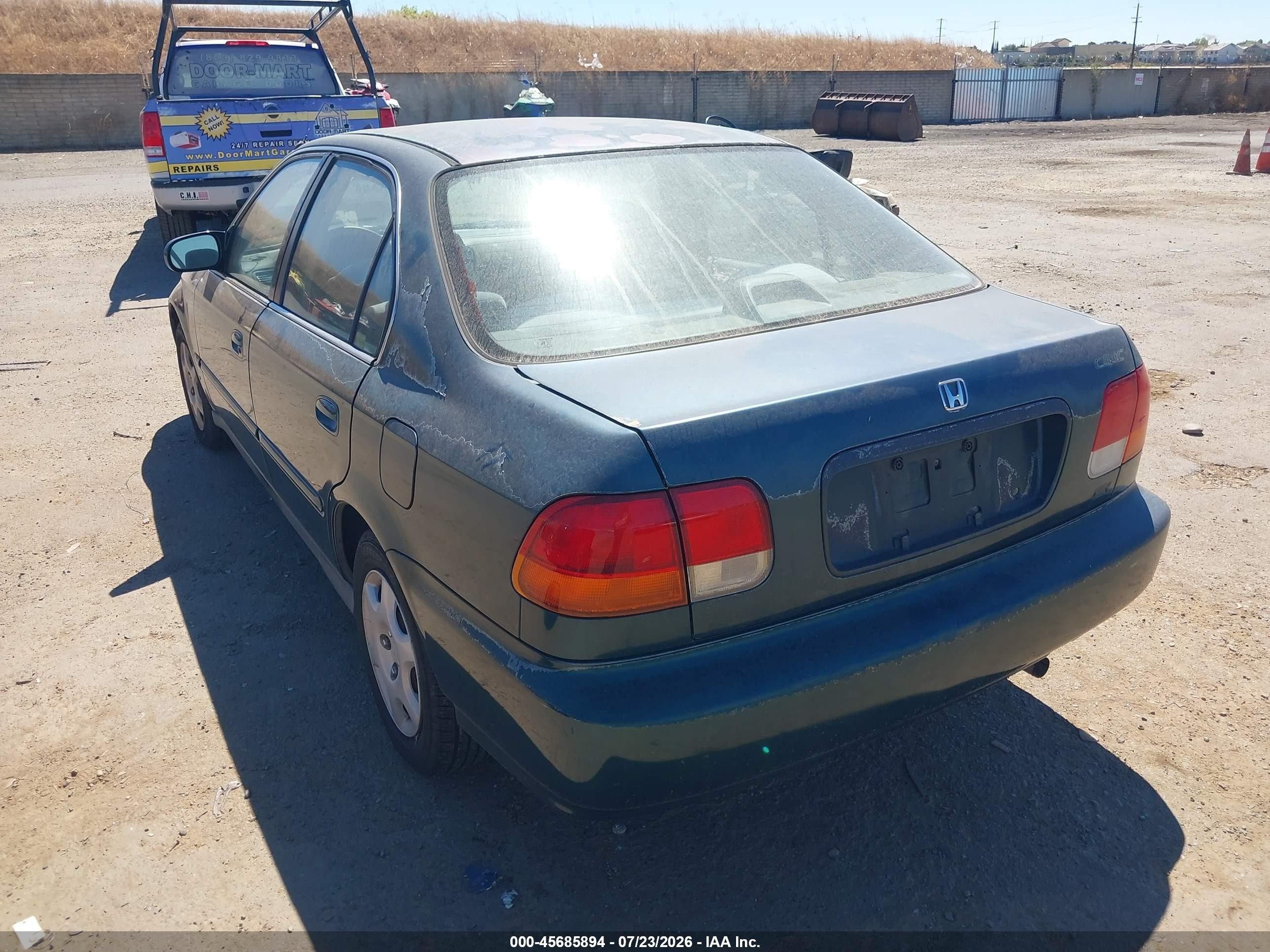 1998 Honda Civic Ex Green vin: 2HGEJ8545WH553522