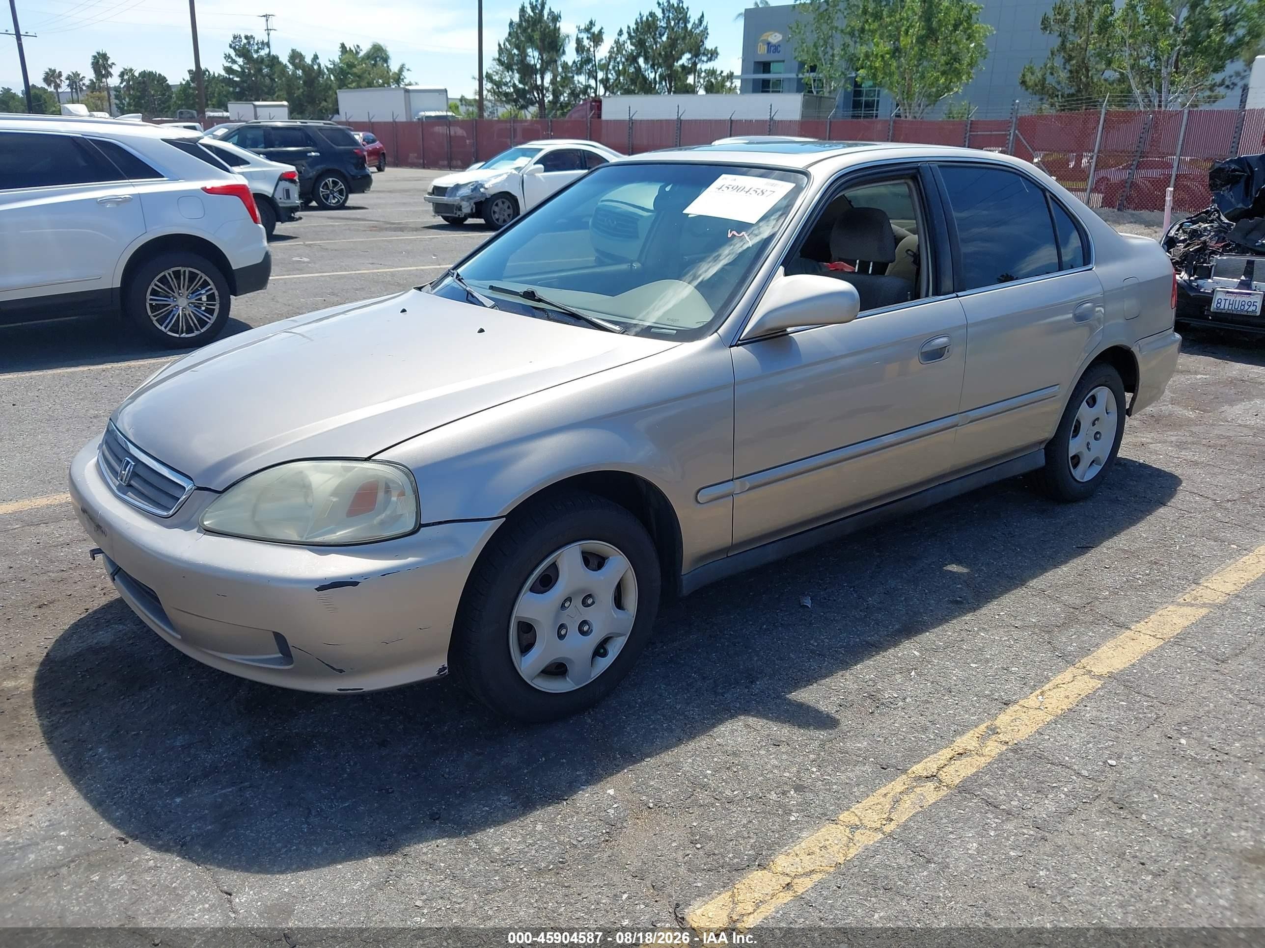 2000 Honda Civic Ex Gold vin: 2HGEJ8545YH510964
