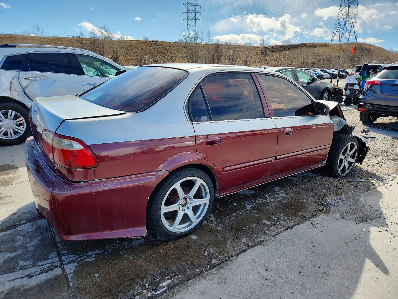 2000 Honda Civic Ex Two Tone vin: 2HGEJ8548YH586579