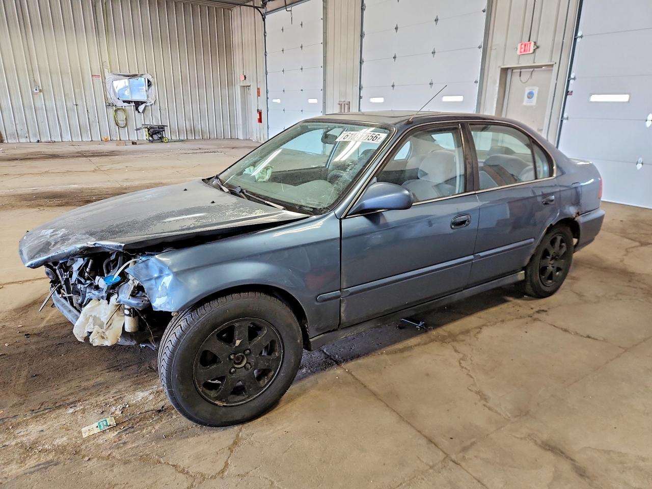 1998 Honda Civic Ex Blue vin: 2HGEJ8549WH558707