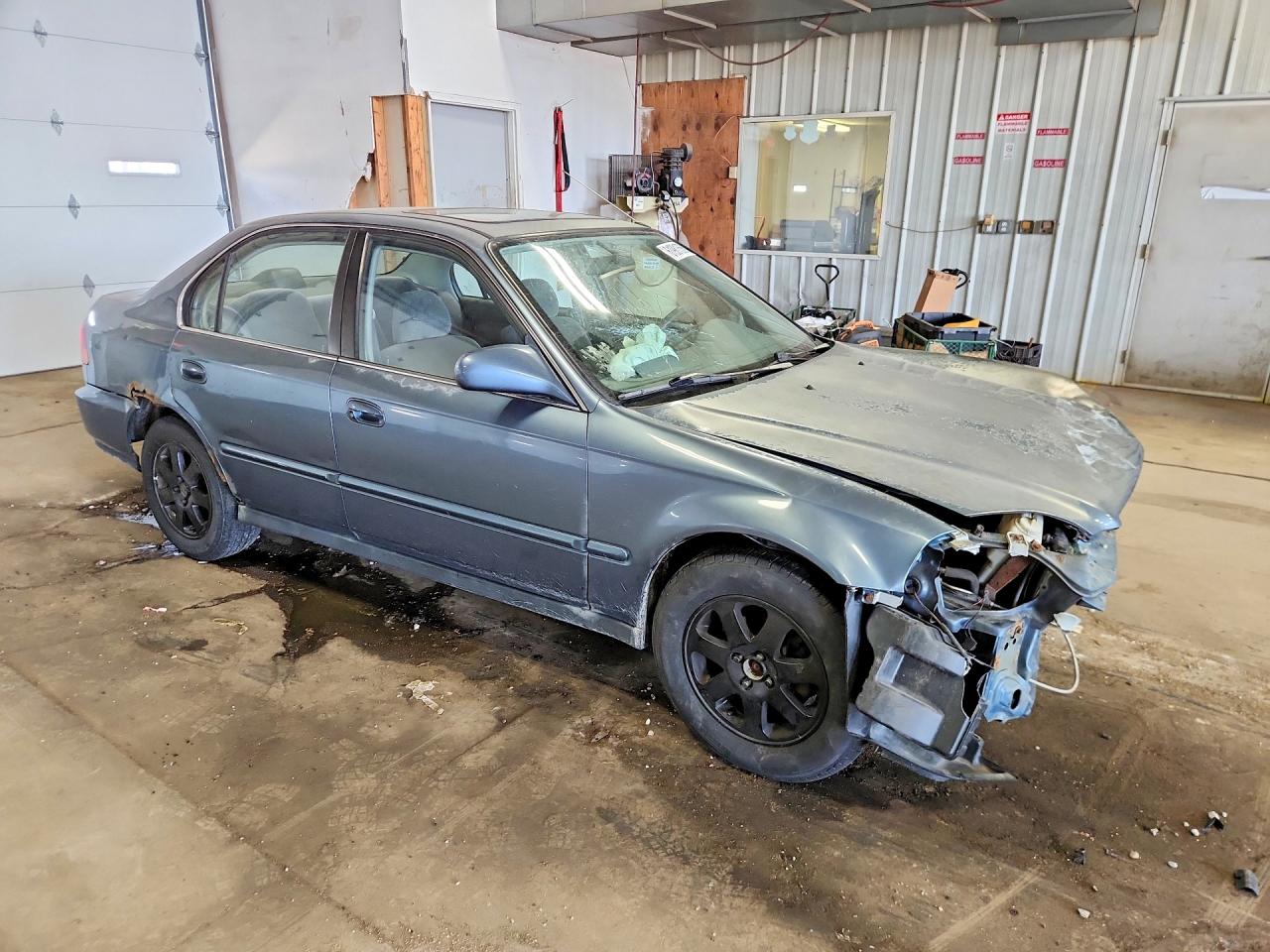 1998 Honda Civic Ex Blue vin: 2HGEJ8549WH558707