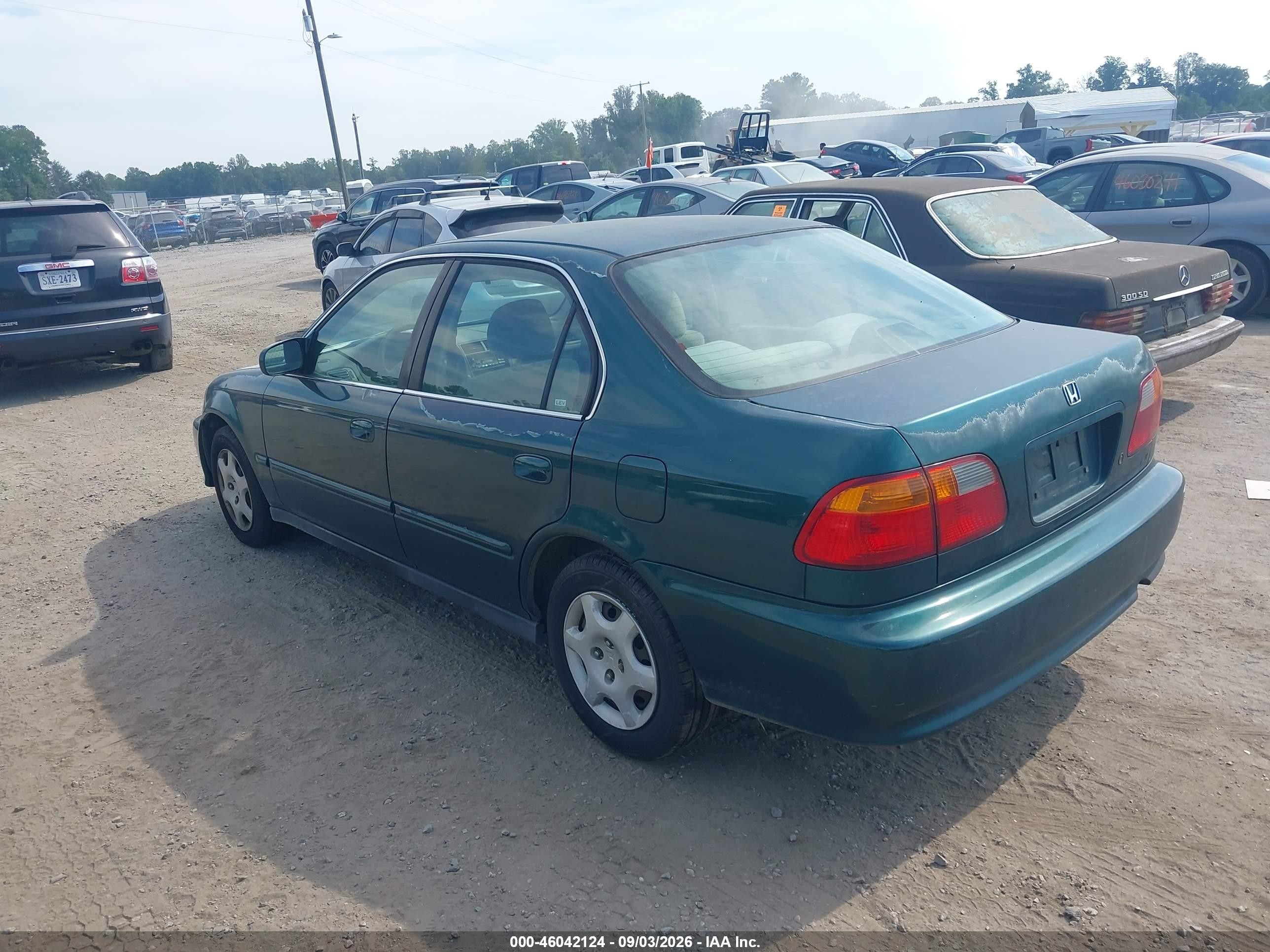 1999 Honda Civic Ex Green vin: 2HGEJ8549XH500890