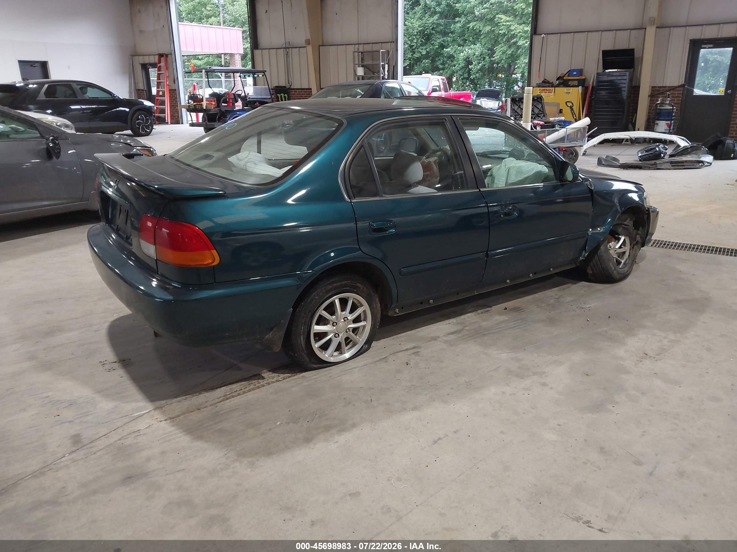 1997 Honda Civic Ex Green vin: 2HGEJ8640VH557412