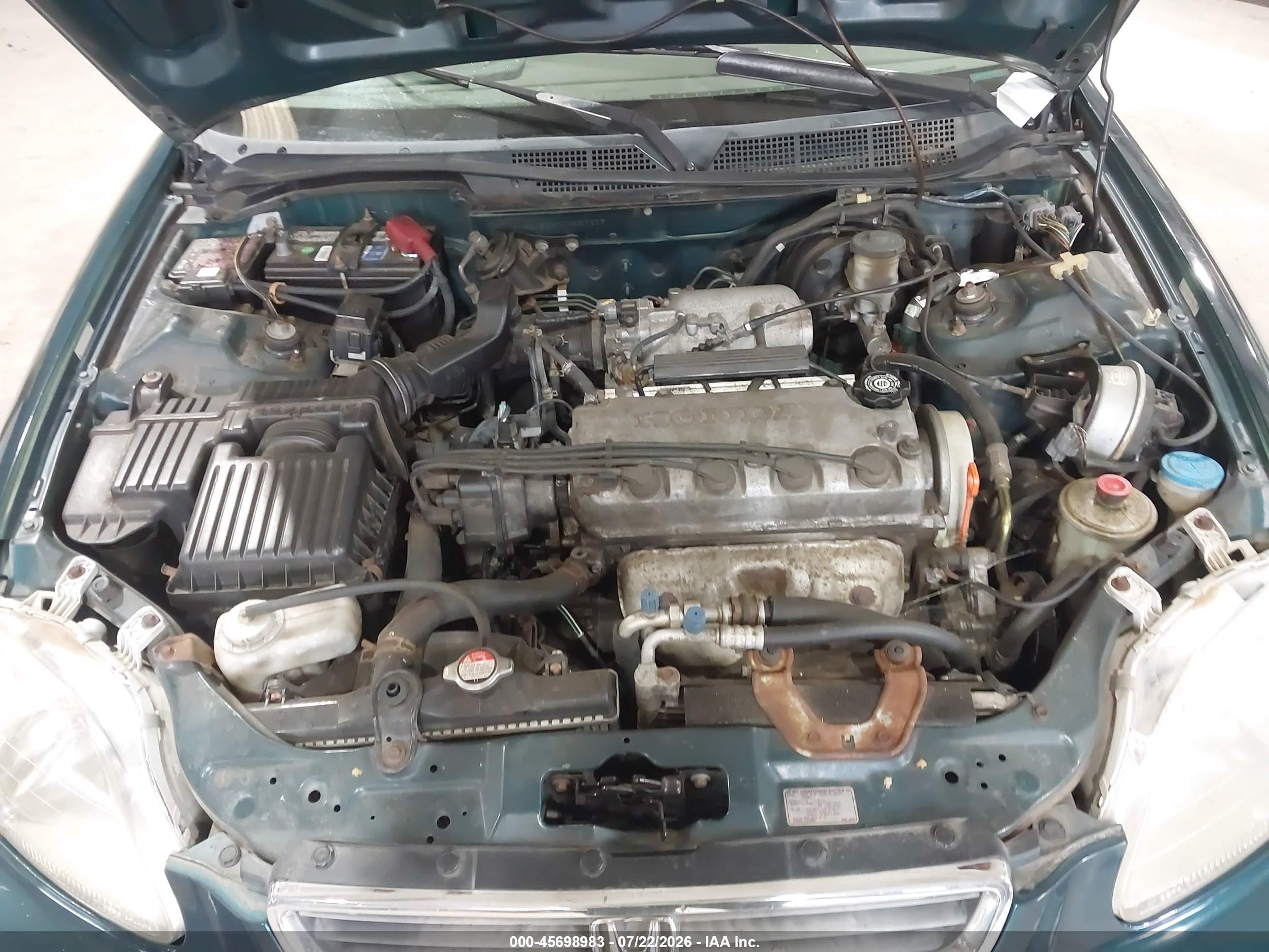1997 Honda Civic Ex Green vin: 2HGEJ8640VH557412