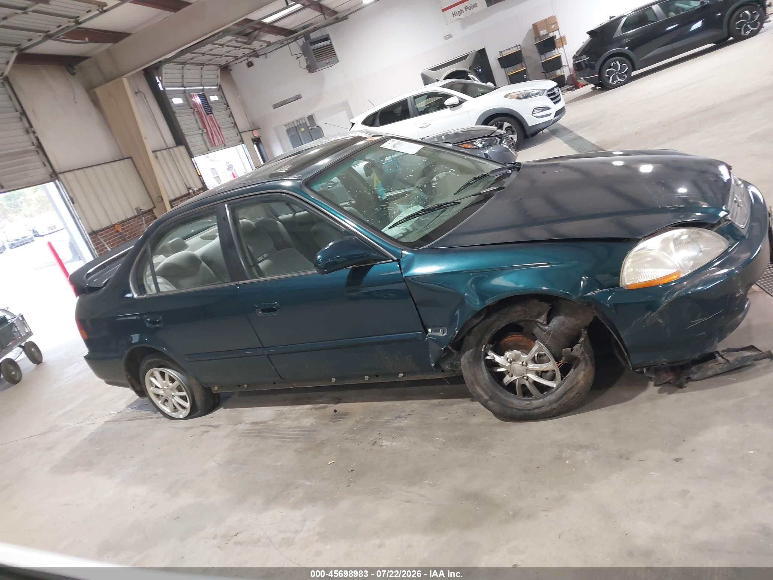 1997 Honda Civic Ex Green vin: 2HGEJ8640VH557412