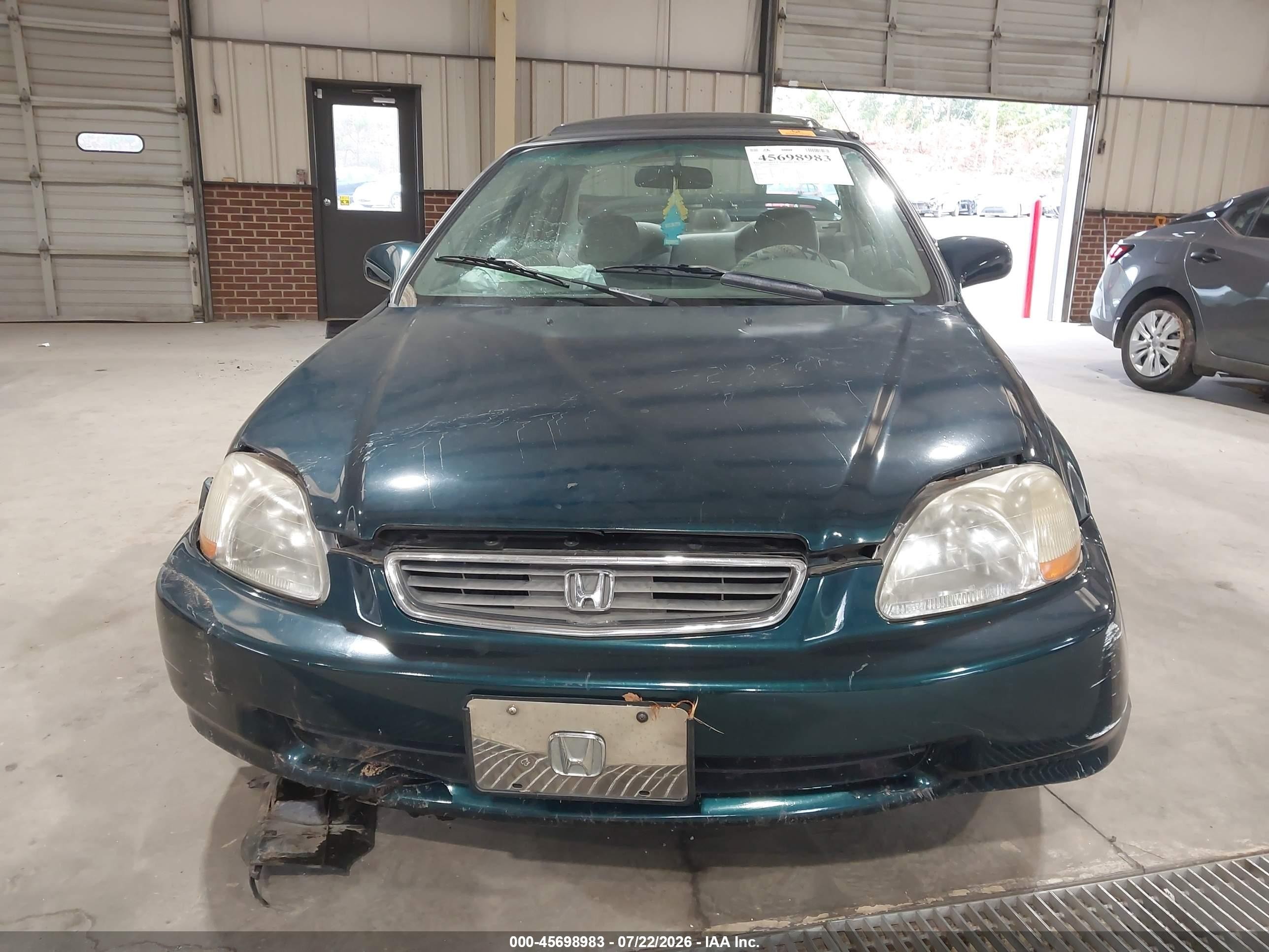 1997 Honda Civic Ex Green vin: 2HGEJ8640VH557412