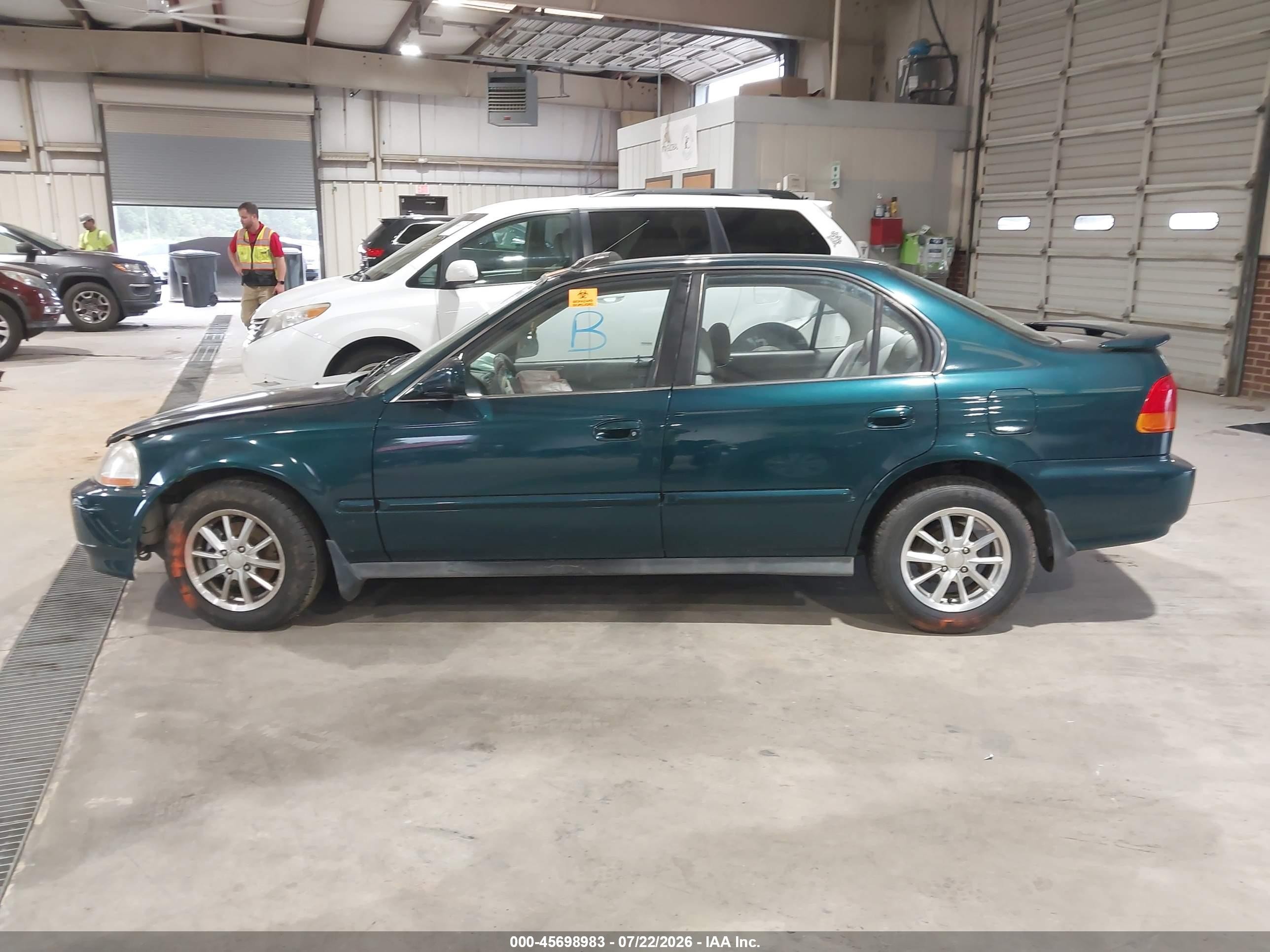 1997 Honda Civic Ex Green vin: 2HGEJ8640VH557412