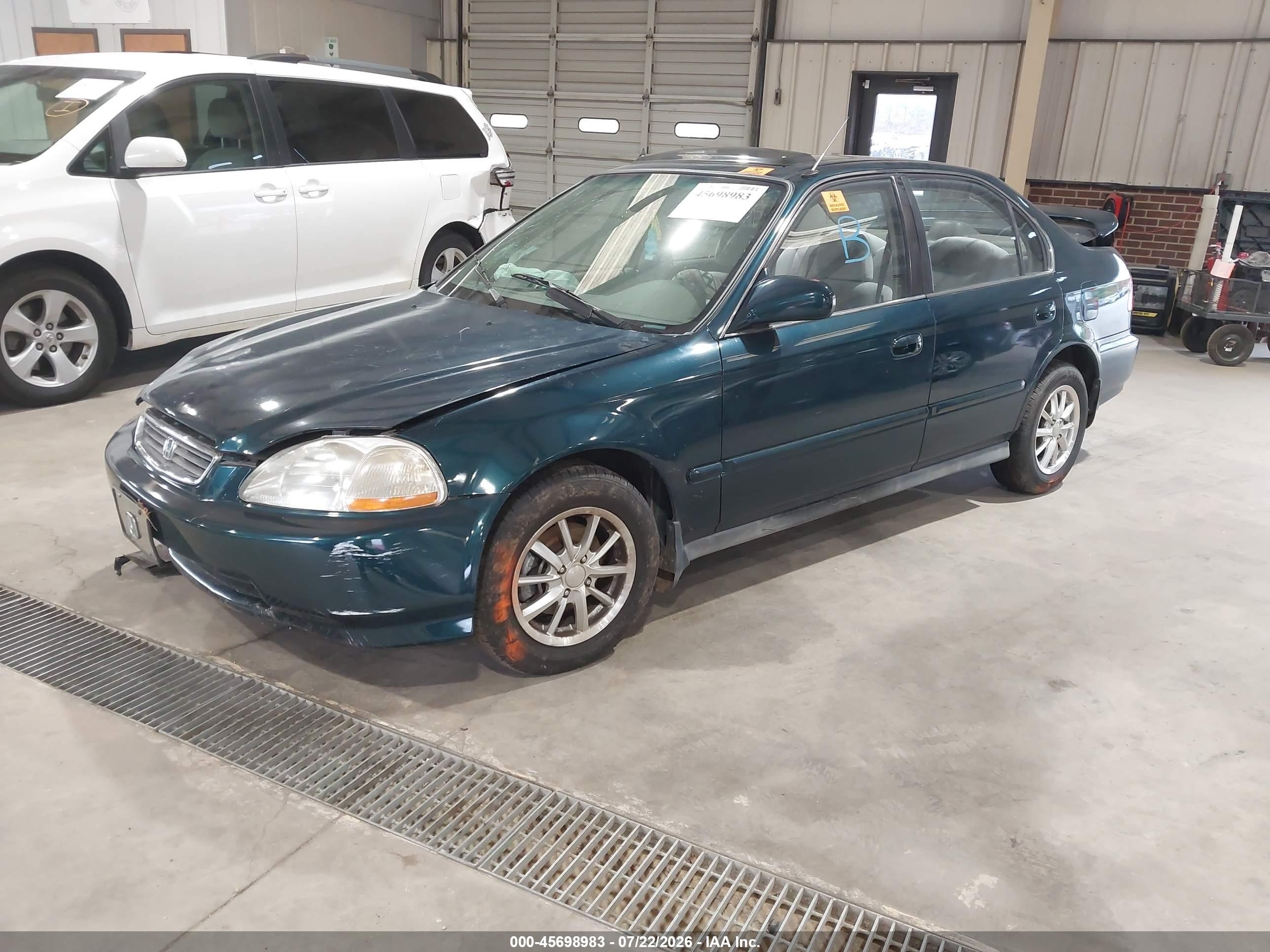 1997 Honda Civic Ex Green vin: 2HGEJ8640VH557412