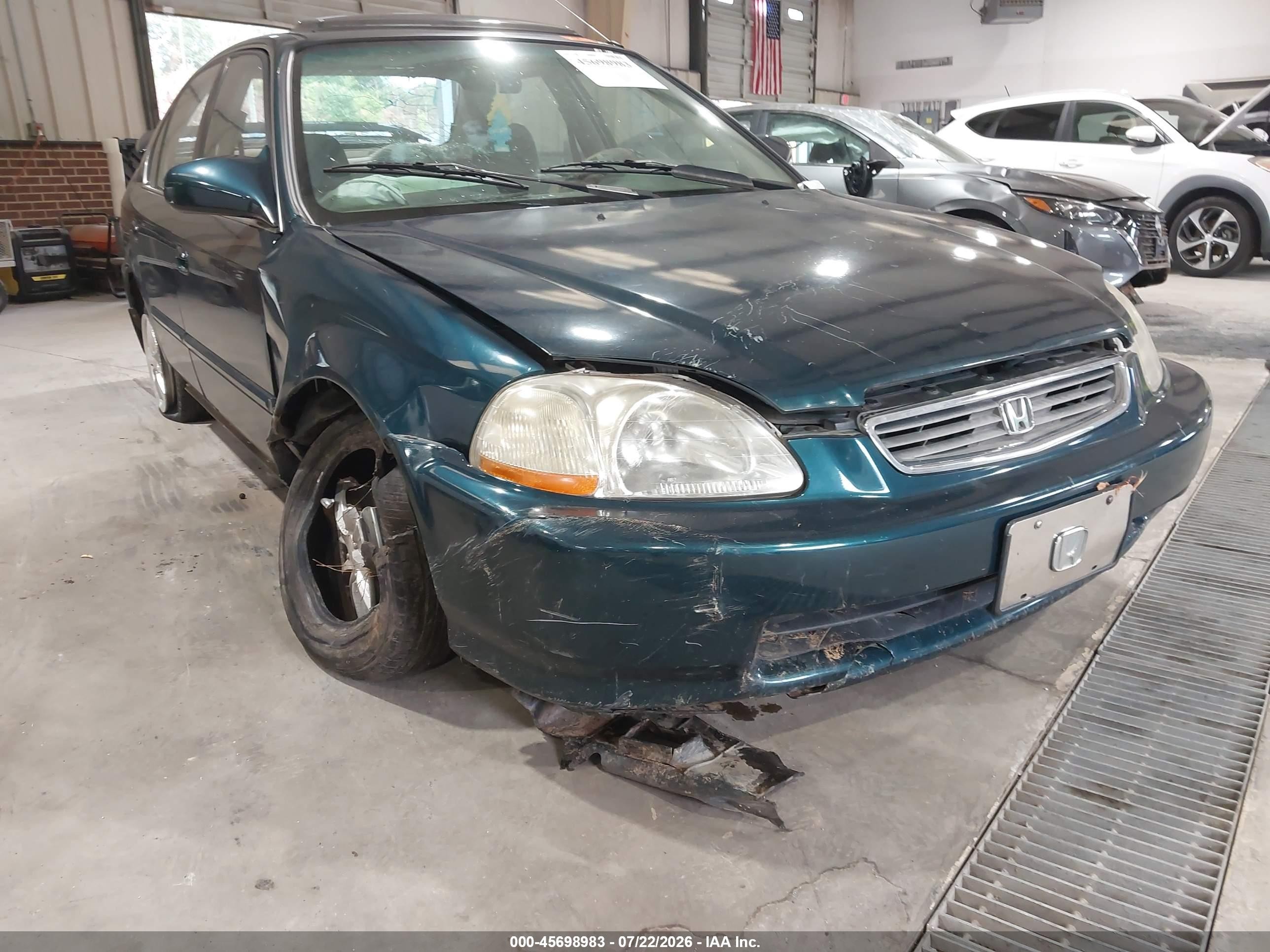 1997 Honda Civic Ex Green vin: 2HGEJ8640VH557412