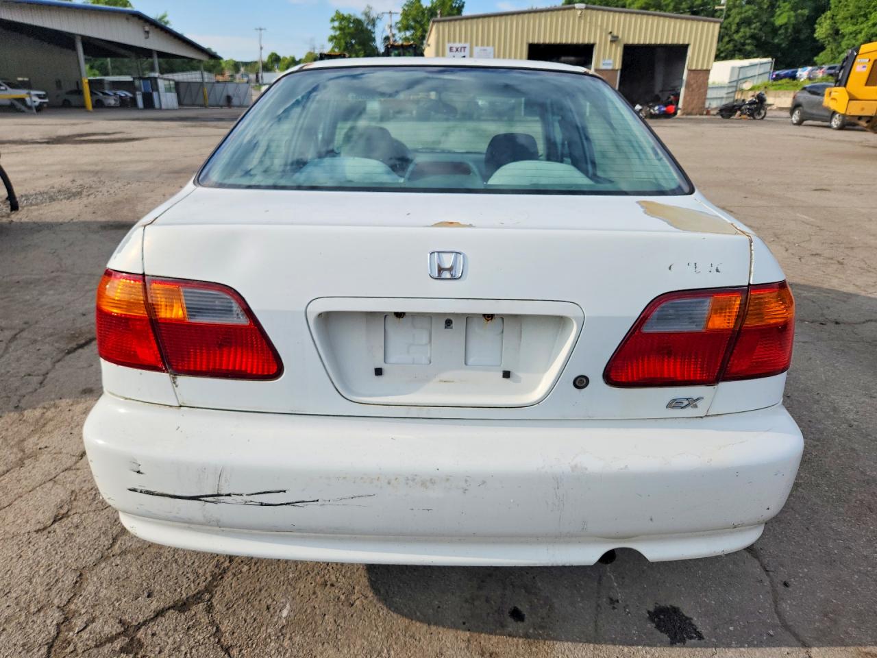 1999 Honda Civic Ex White vin: 2HGEJ8640XH552195