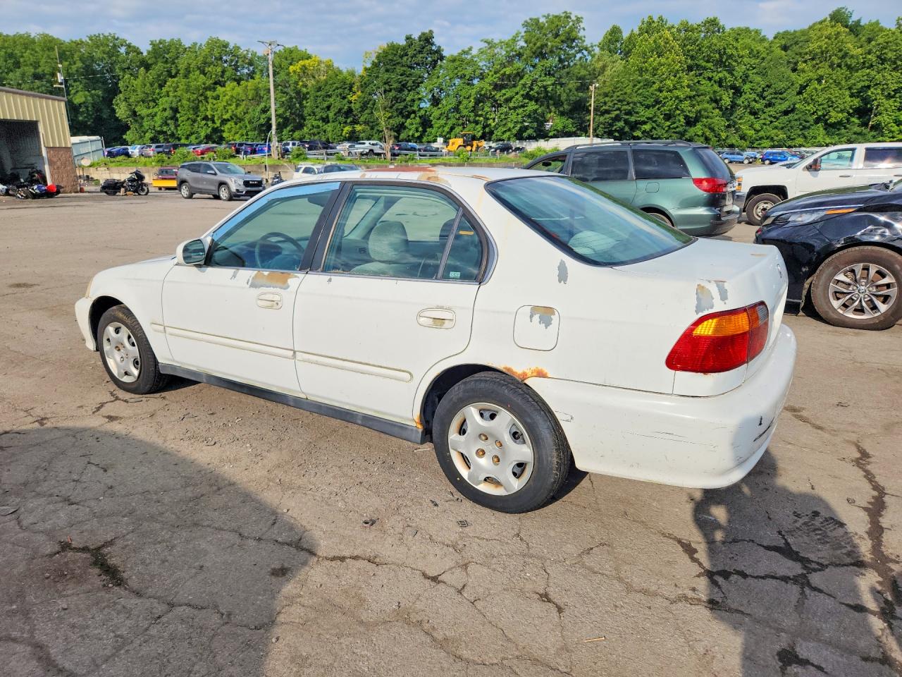 1999 Honda Civic Ex White vin: 2HGEJ8640XH552195