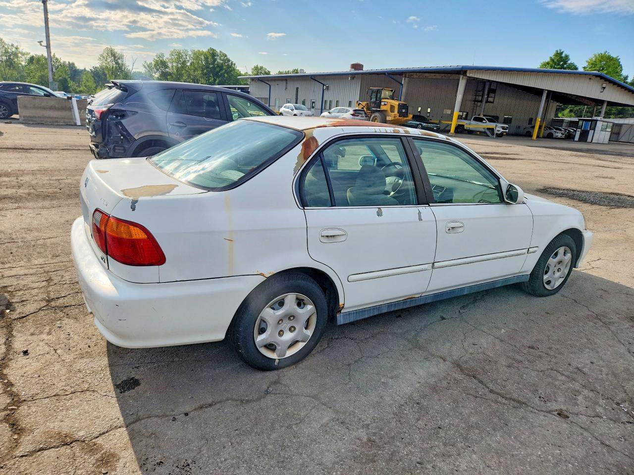 1999 Honda Civic Ex White vin: 2HGEJ8640XH552195