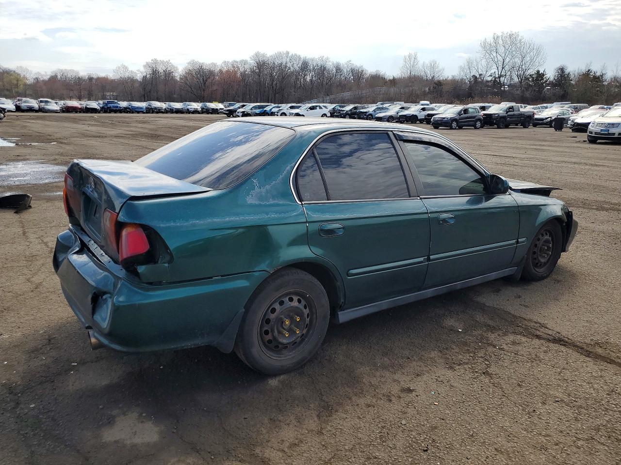 1999 Honda Civic Ex Green vin: 2HGEJ8641XH585545
