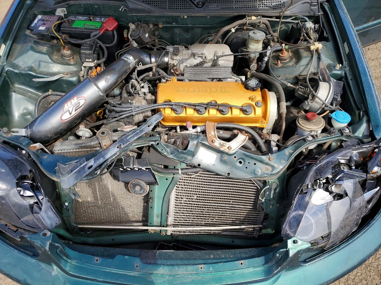1999 Honda Civic Ex Green vin: 2HGEJ8641XH585545