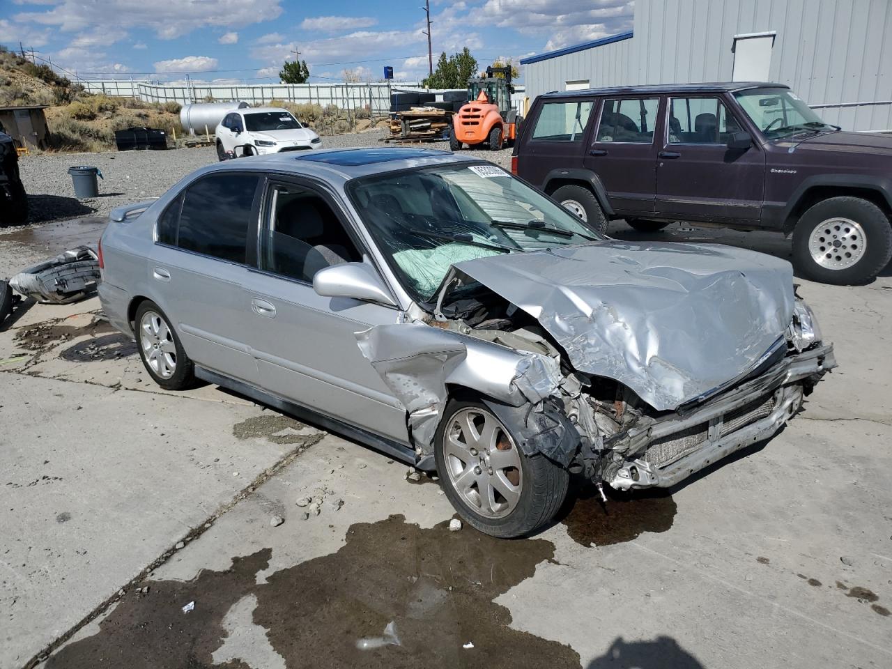 1999 Honda Civic Ex Silver vin: 2HGEJ8644XH564009