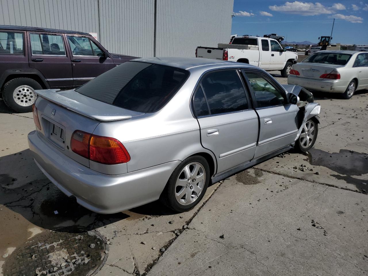 1999 Honda Civic Ex Silver vin: 2HGEJ8644XH564009