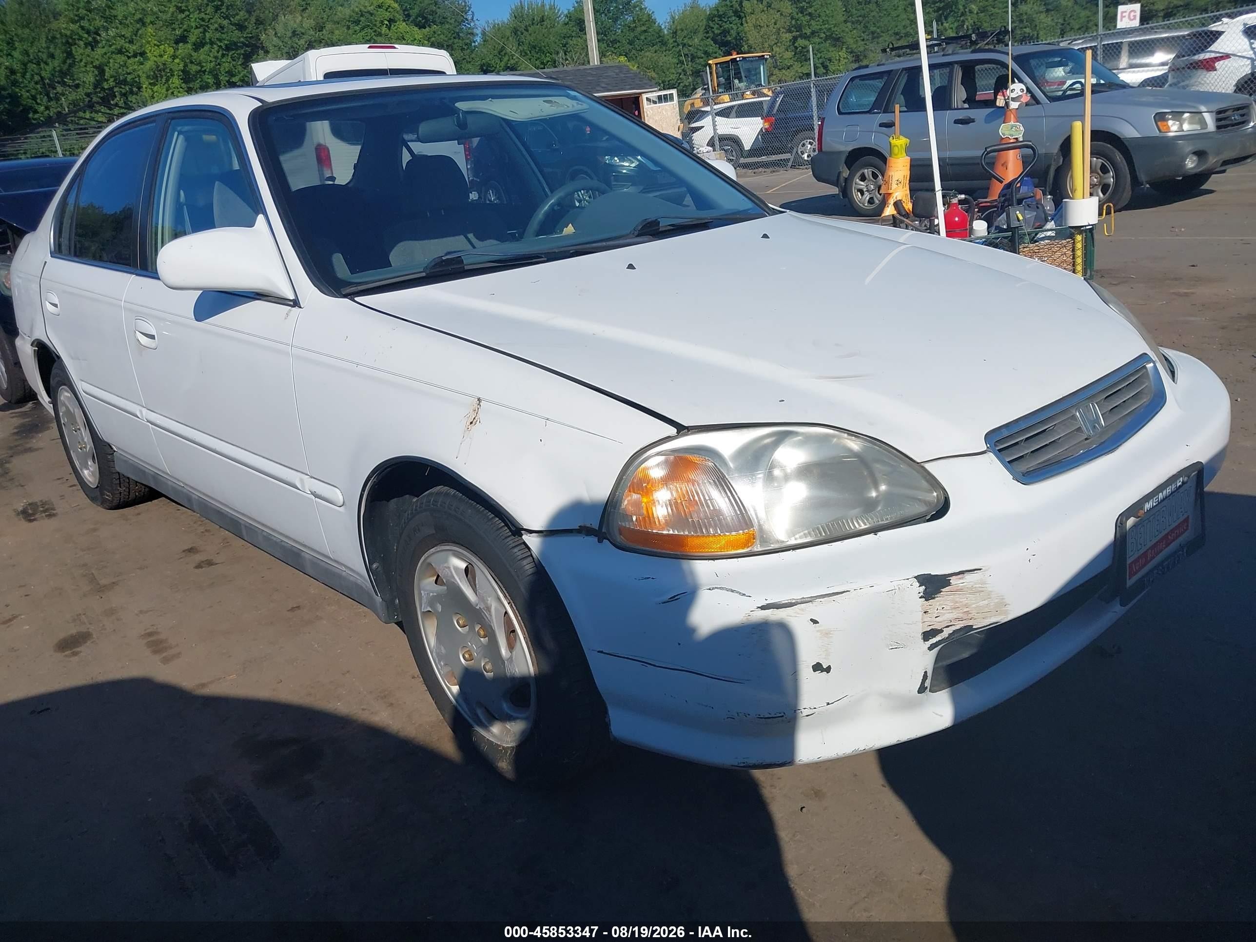 1997 Honda Civic Ex White vin: 2HGEJ8645VH523384