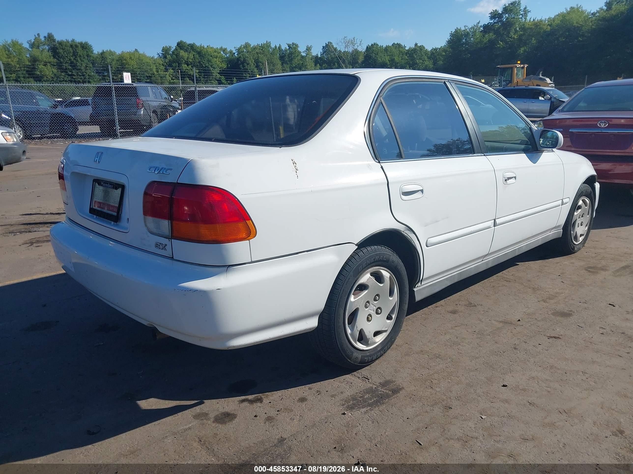 1997 Honda Civic Ex White vin: 2HGEJ8645VH523384