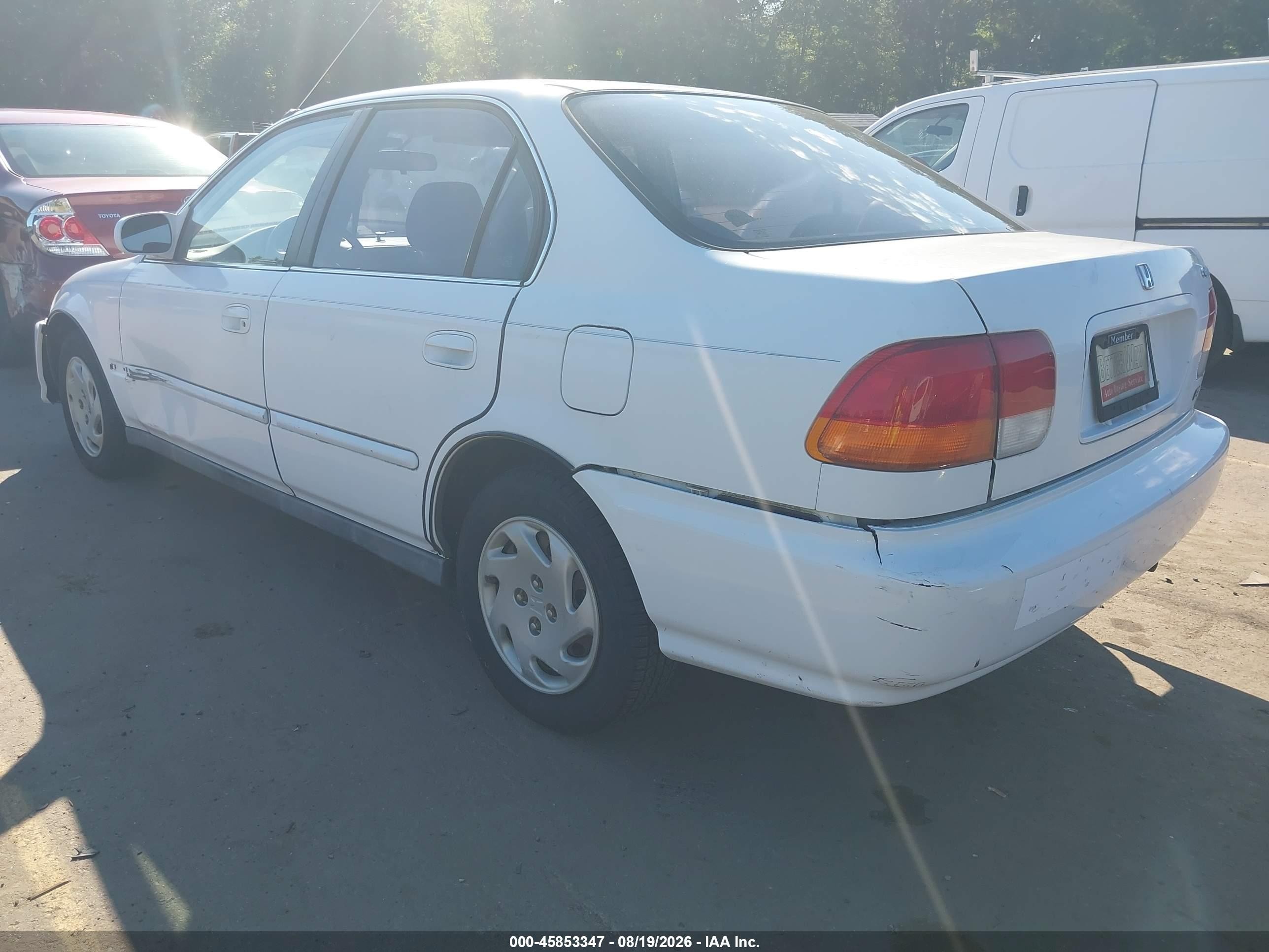 1997 Honda Civic Ex White vin: 2HGEJ8645VH523384