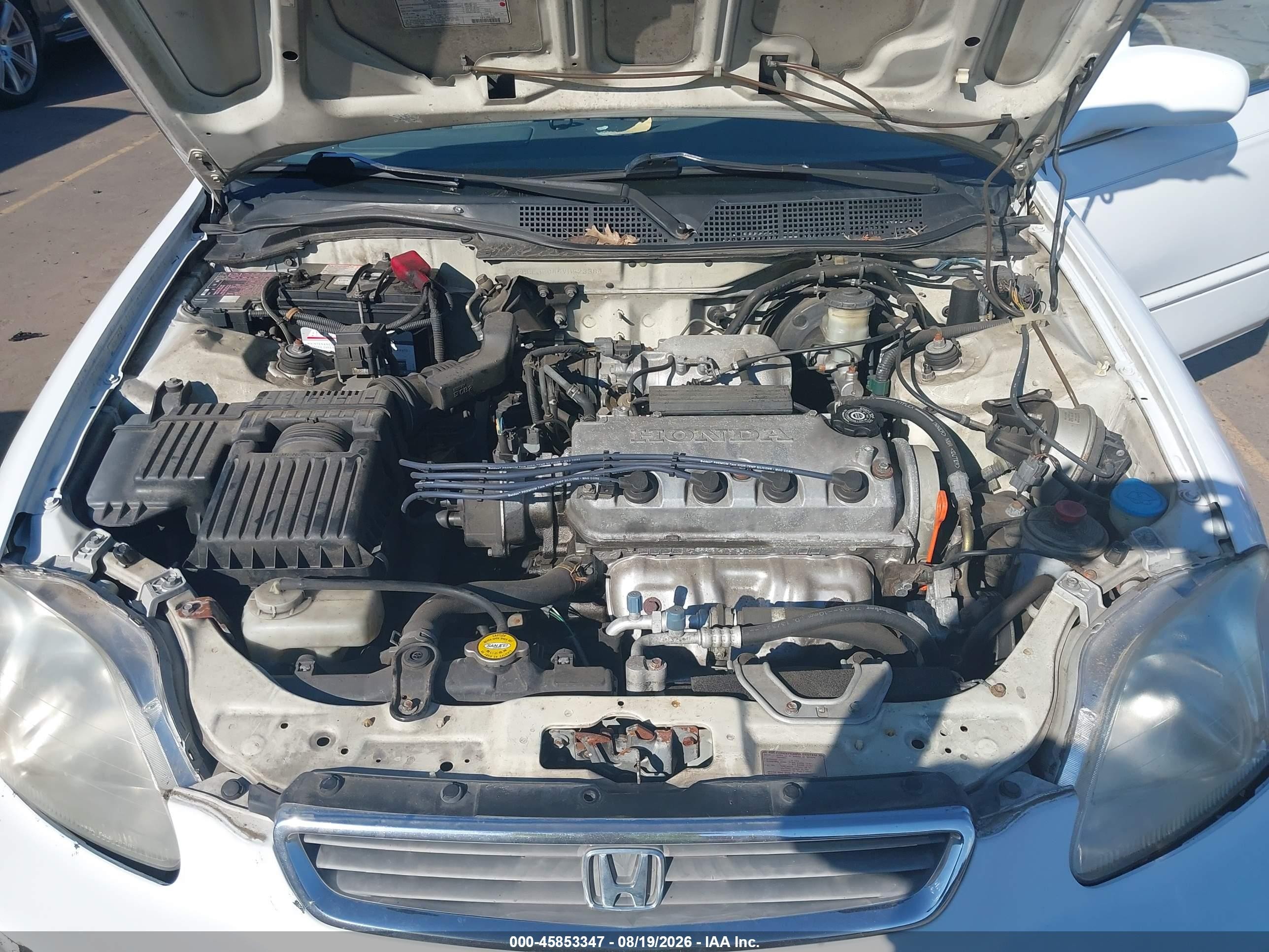 1997 Honda Civic Ex White vin: 2HGEJ8645VH523384
