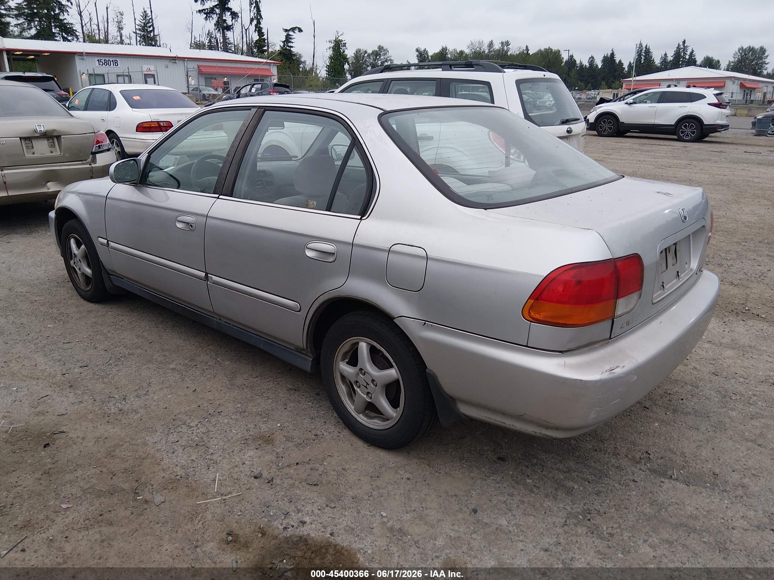 1998 Honda Civic Ex Silver vin: 2HGEJ8645WH570772