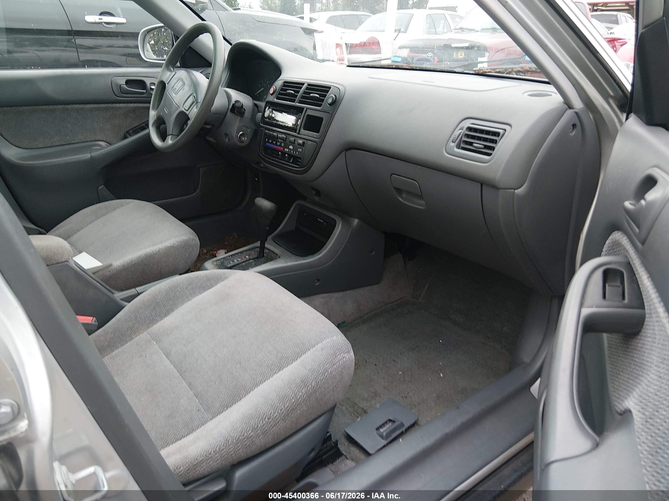 1998 Honda Civic Ex Silver vin: 2HGEJ8645WH570772