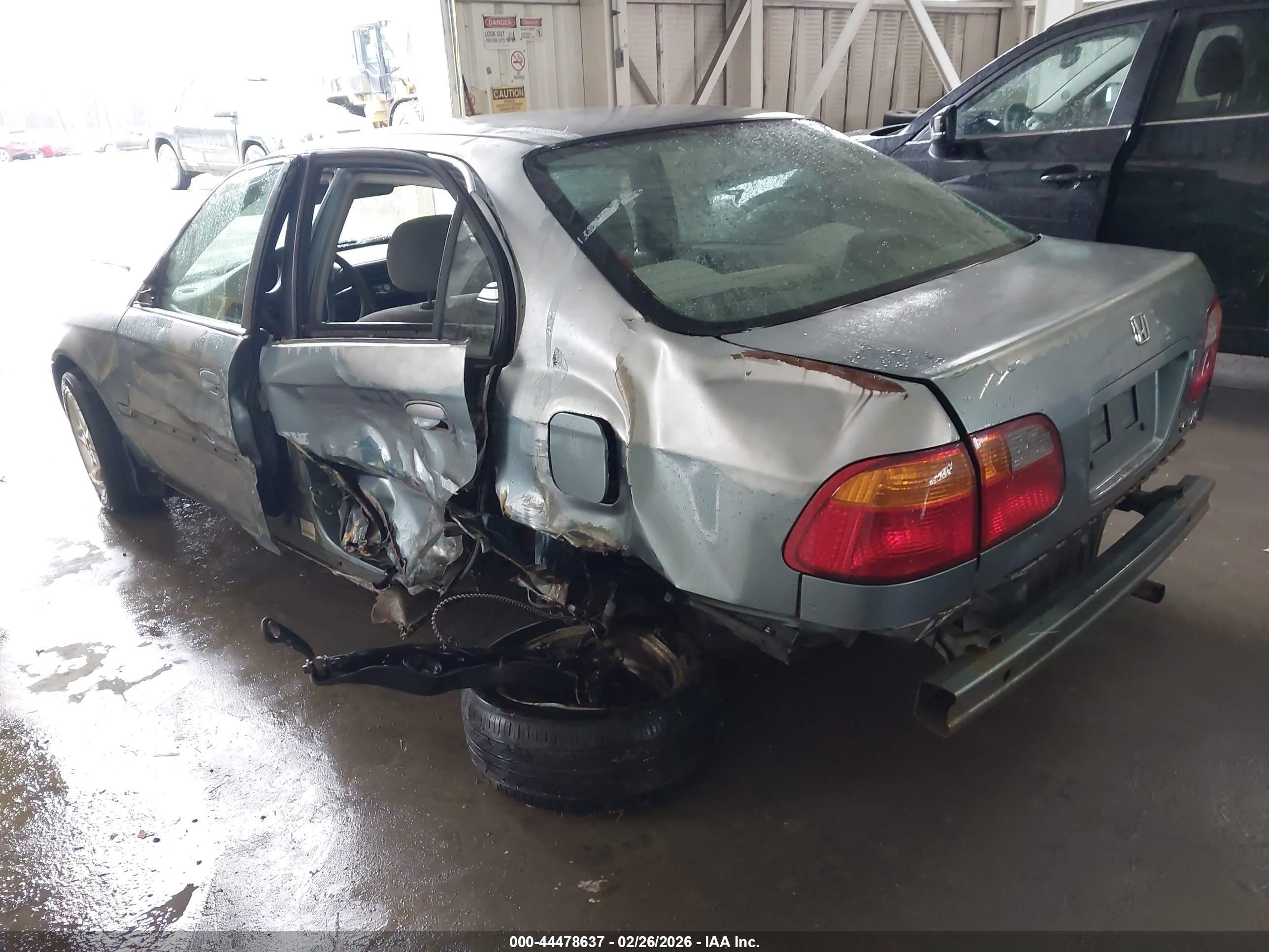 1999 Honda Civic Ex Light Blue vin: 2HGEJ8645XH570921