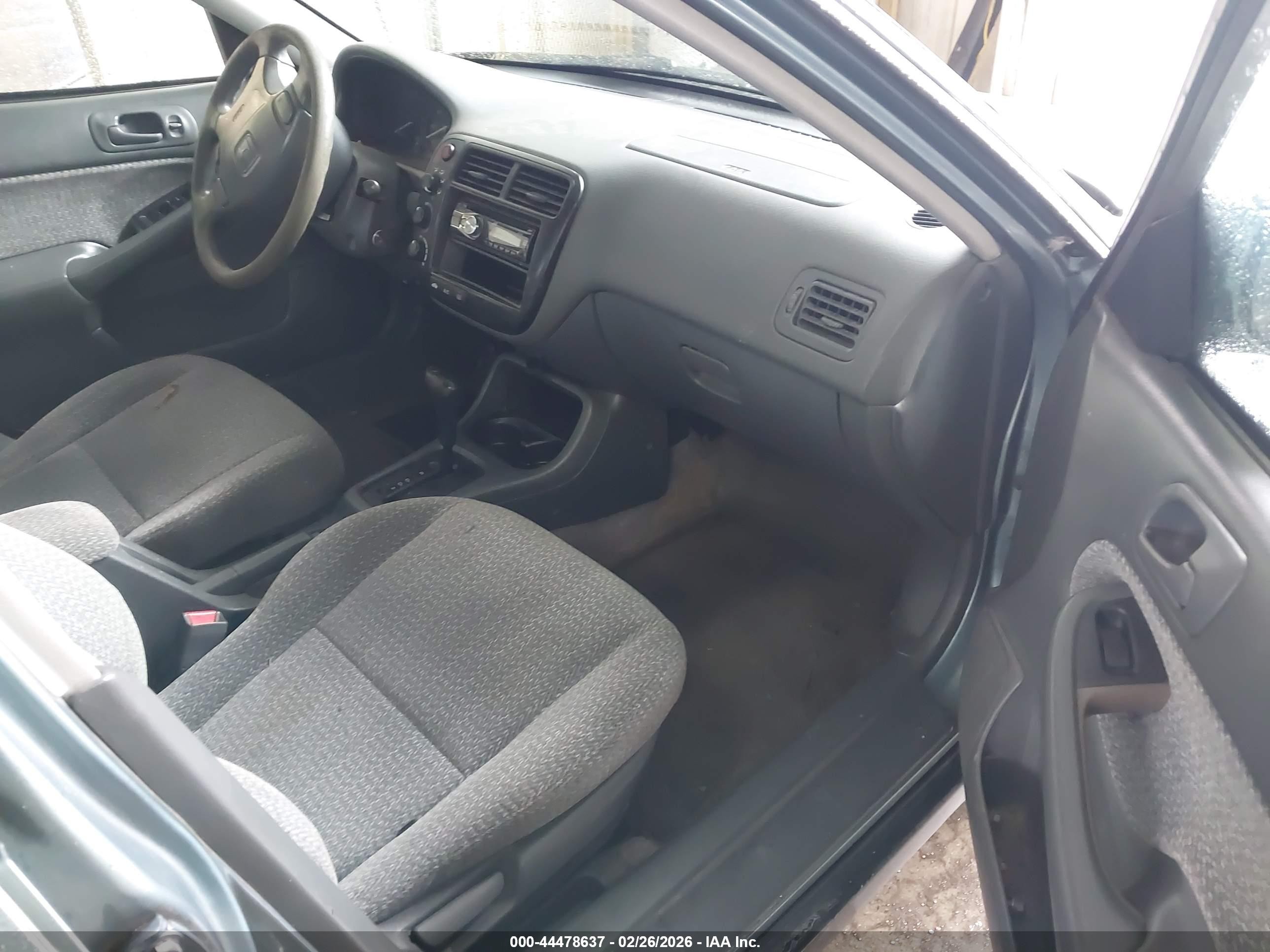 1999 Honda Civic Ex Light Blue vin: 2HGEJ8645XH570921