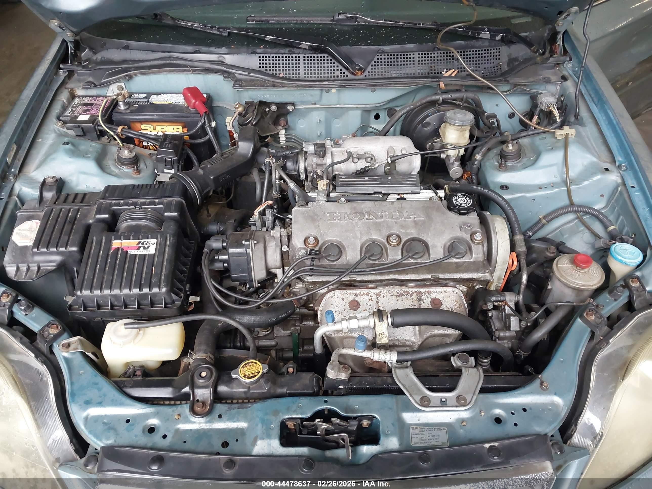 1999 Honda Civic Ex Light Blue vin: 2HGEJ8645XH570921