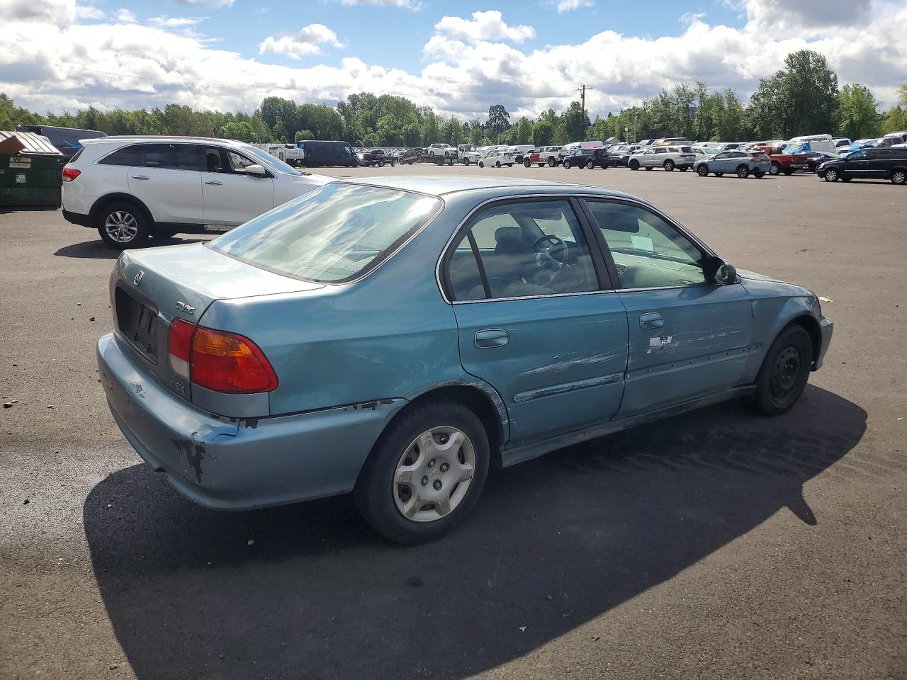 2000 Honda Civic Ex Бирюзовый vin: 2HGEJ8645YH583735