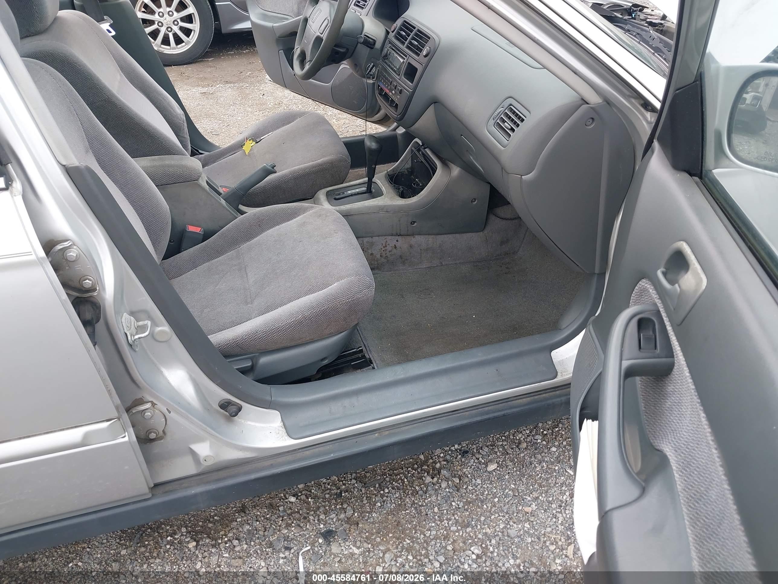 1998 Honda Civic Ex Silver vin: 2HGEJ8647WH558218
