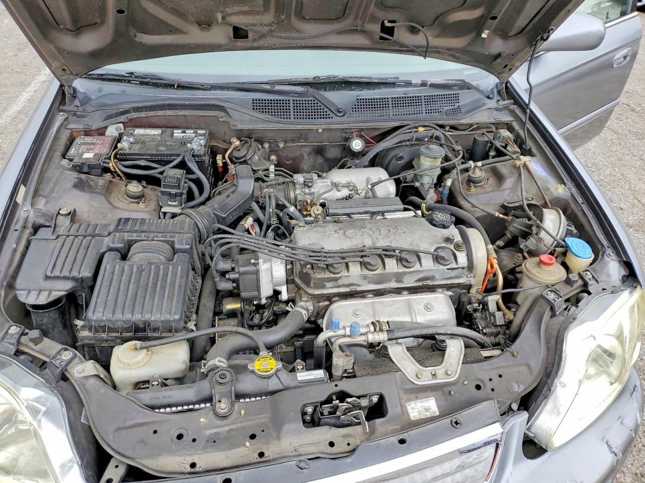 2000 Honda Civic Ex Серый vin: 2HGEJ8647YH546458