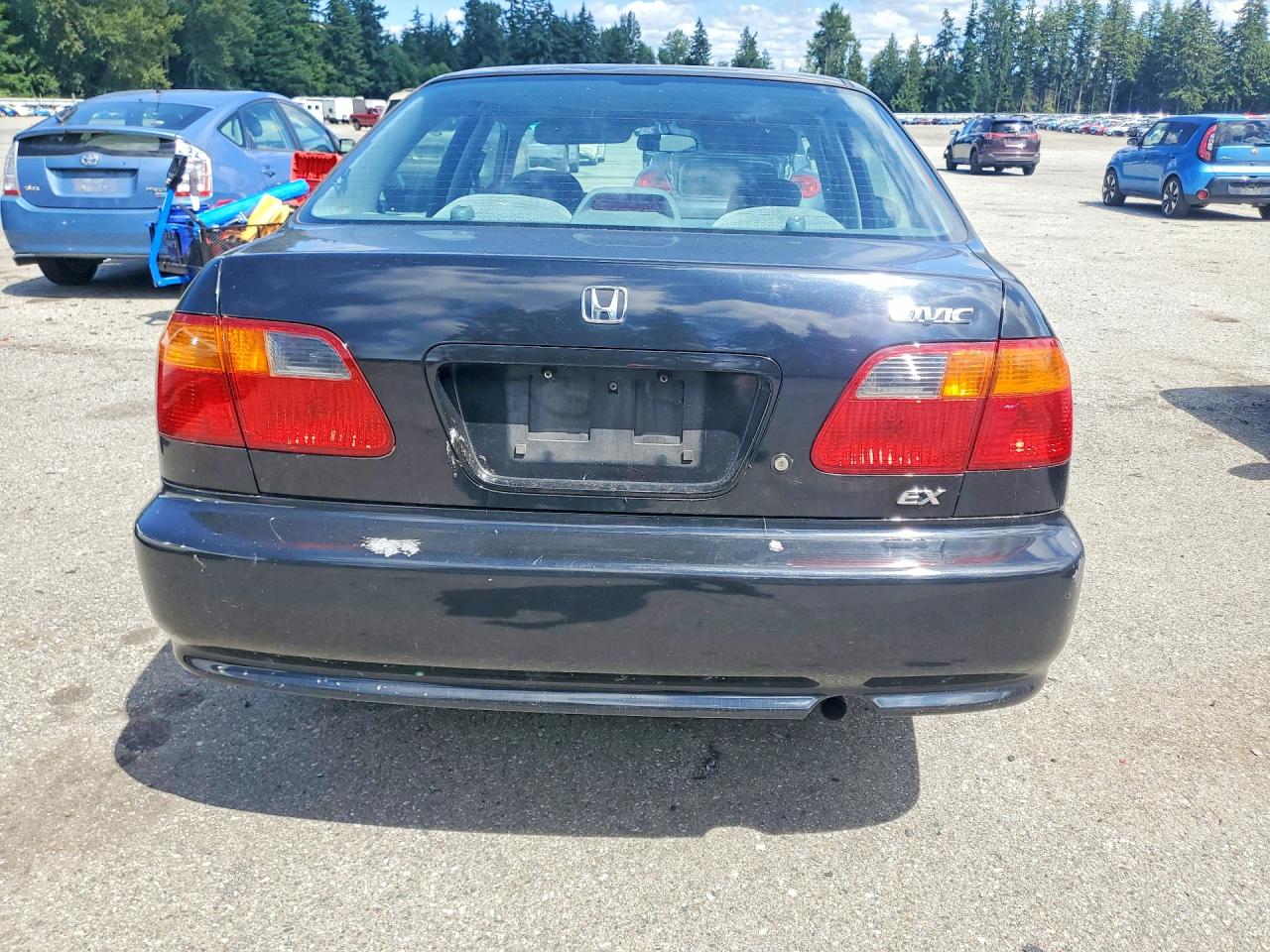 2000 Honda Civic Ex Черный vin: 2HGEJ8647YH599130