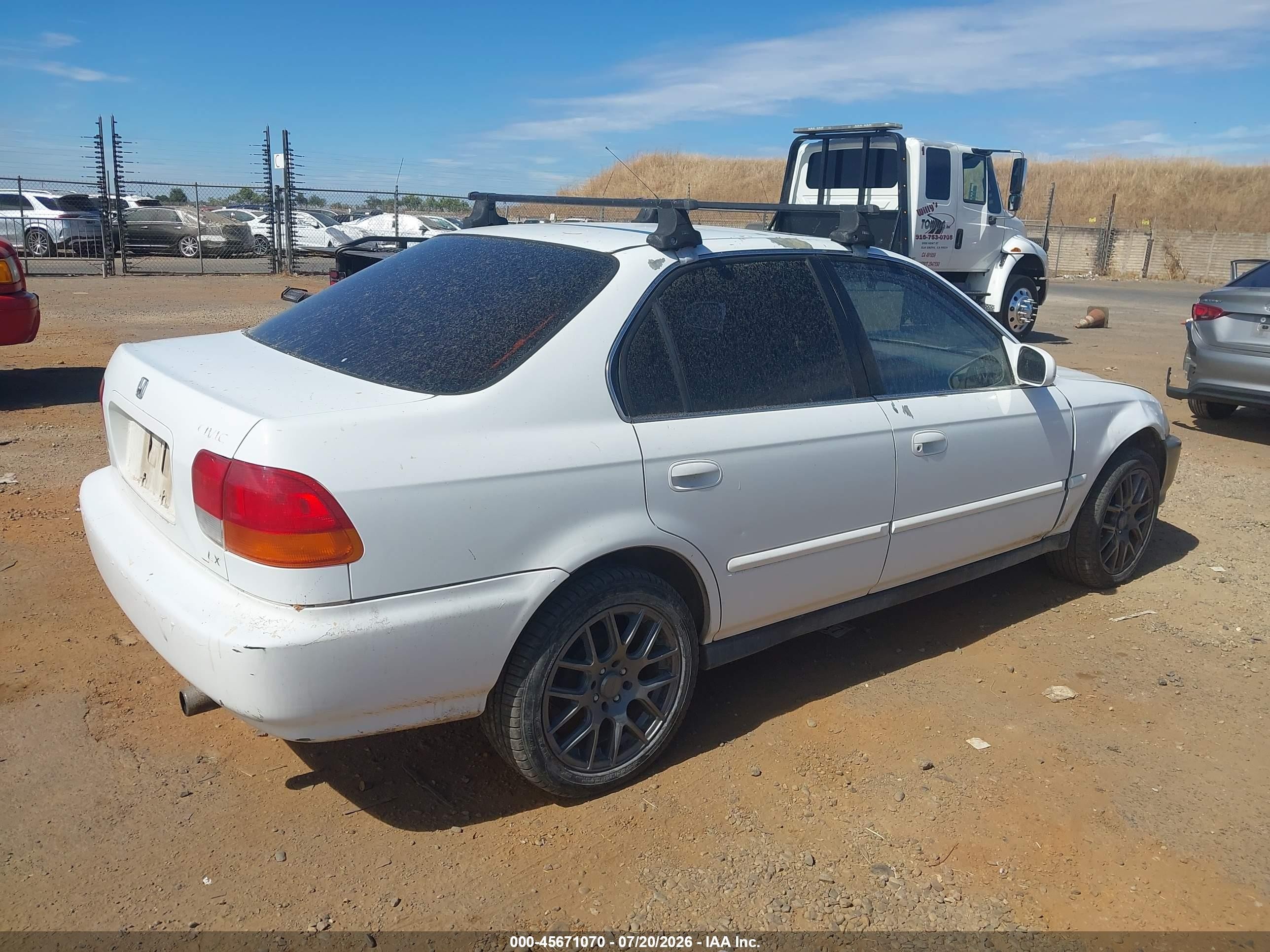 1998 Honda Civic Ex White vin: 2HGEJ8648WH527429