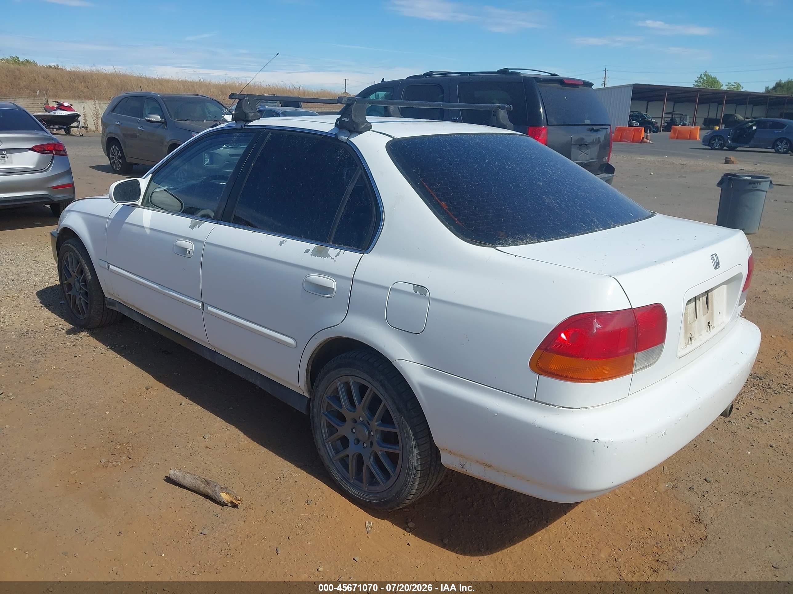 1998 Honda Civic Ex White vin: 2HGEJ8648WH527429