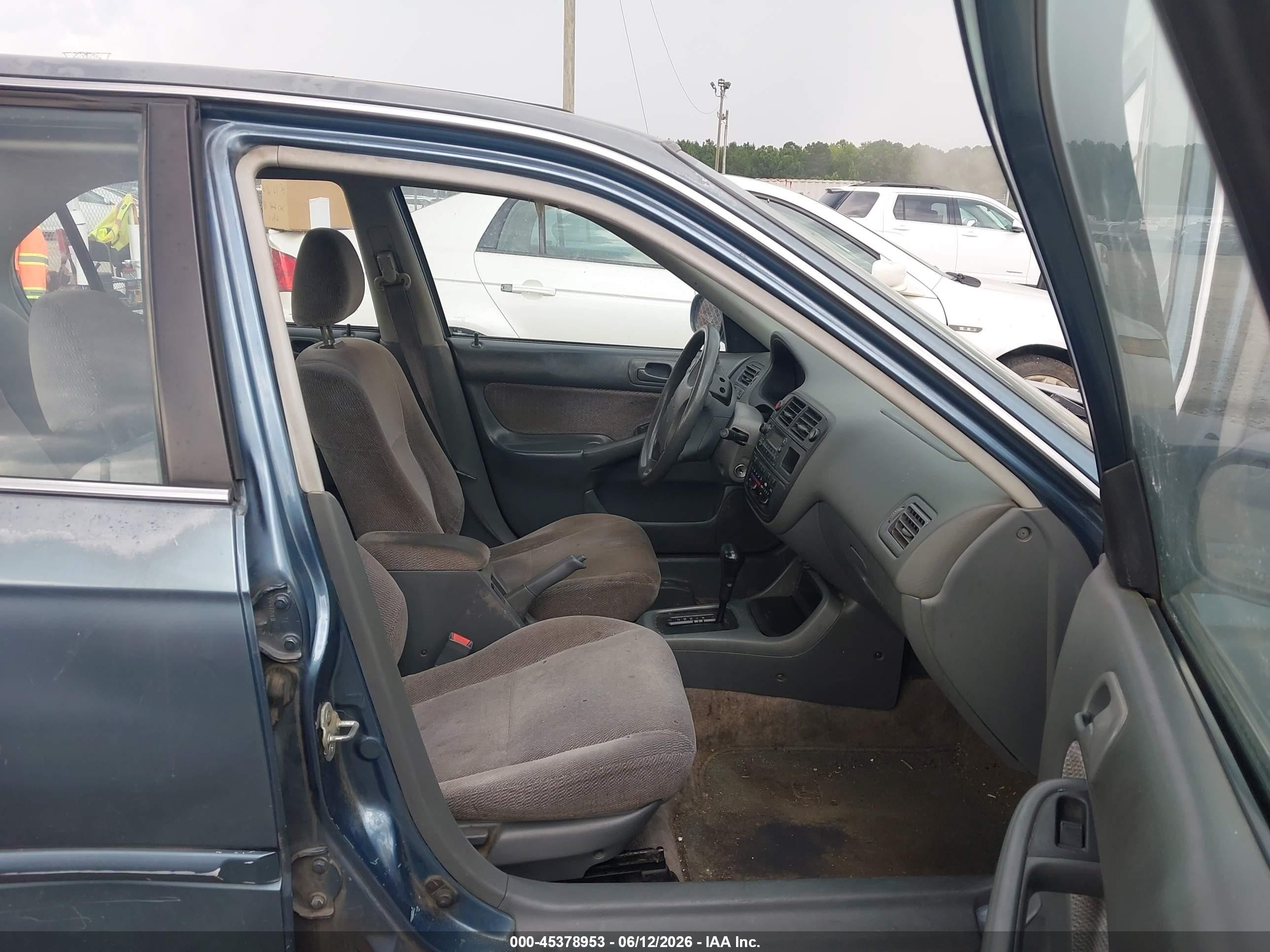 1998 Honda Civic Ex Бирюзовый vin: 2HGEJ8648WH619043