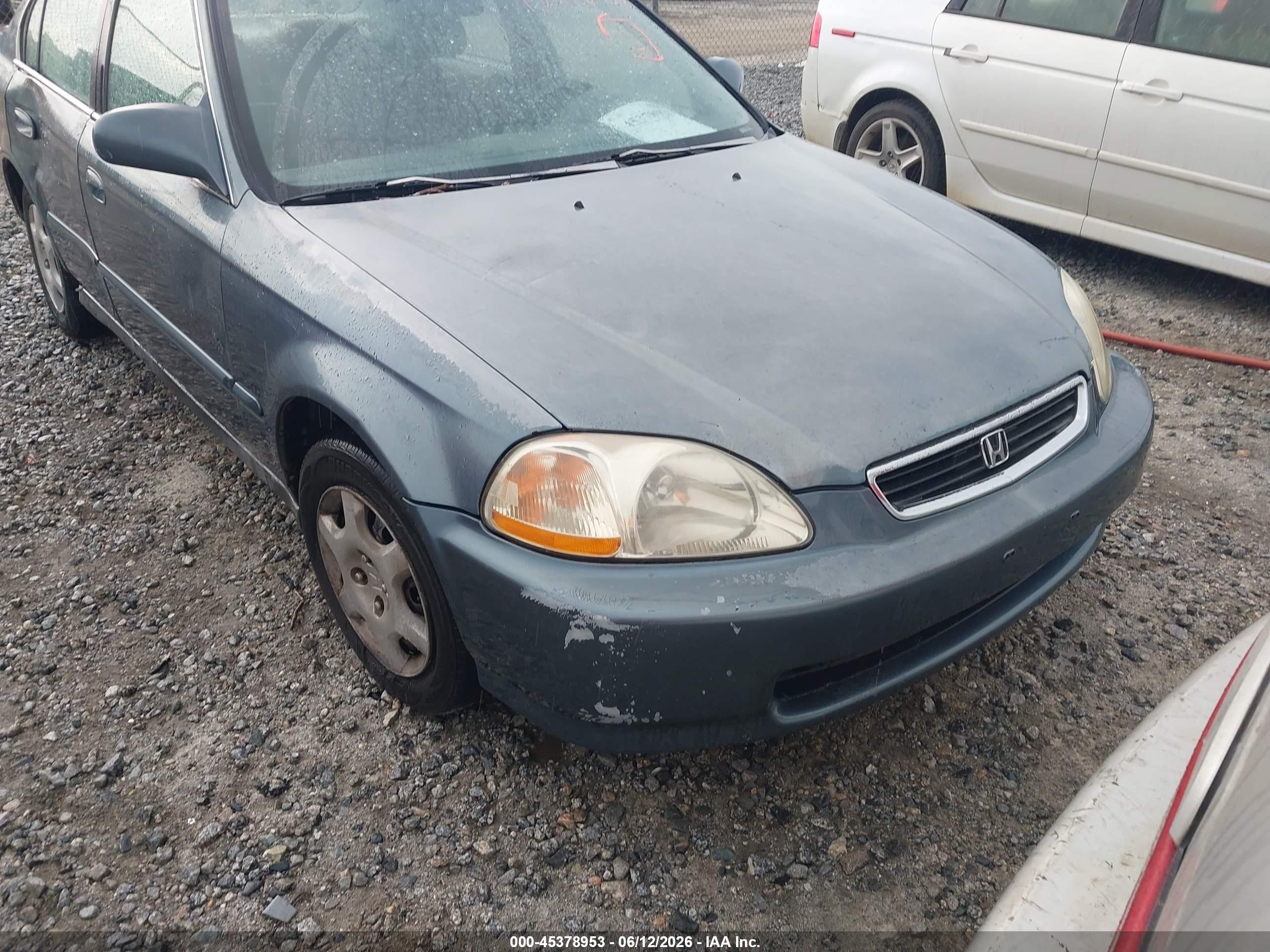 1998 Honda Civic Ex Бирюзовый vin: 2HGEJ8648WH619043