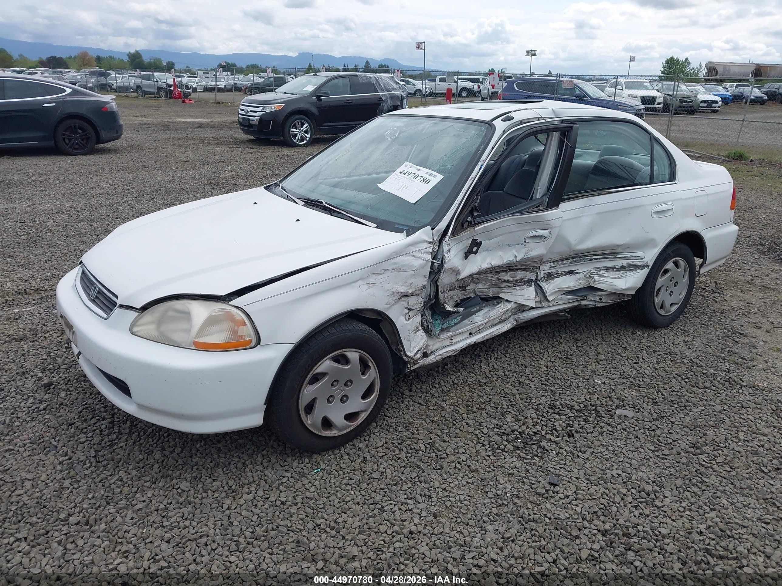 1997 Honda Civic Ex Белый vin: 2HGEJ8649VH525039