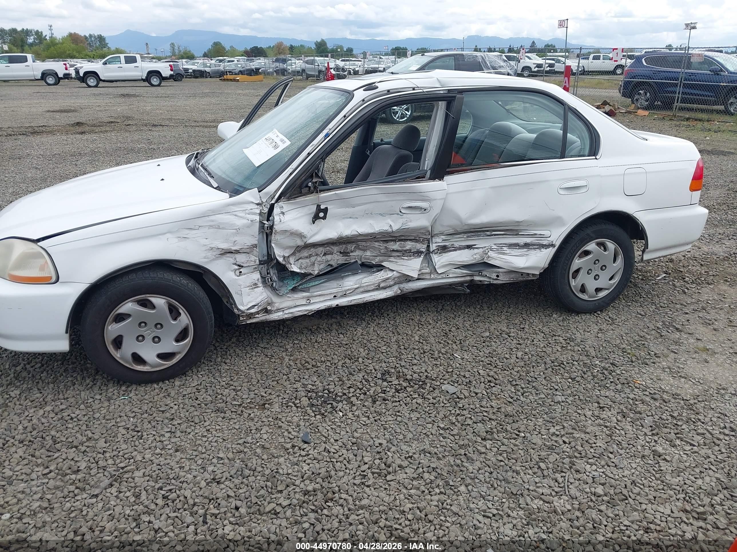 1997 Honda Civic Ex Белый vin: 2HGEJ8649VH525039