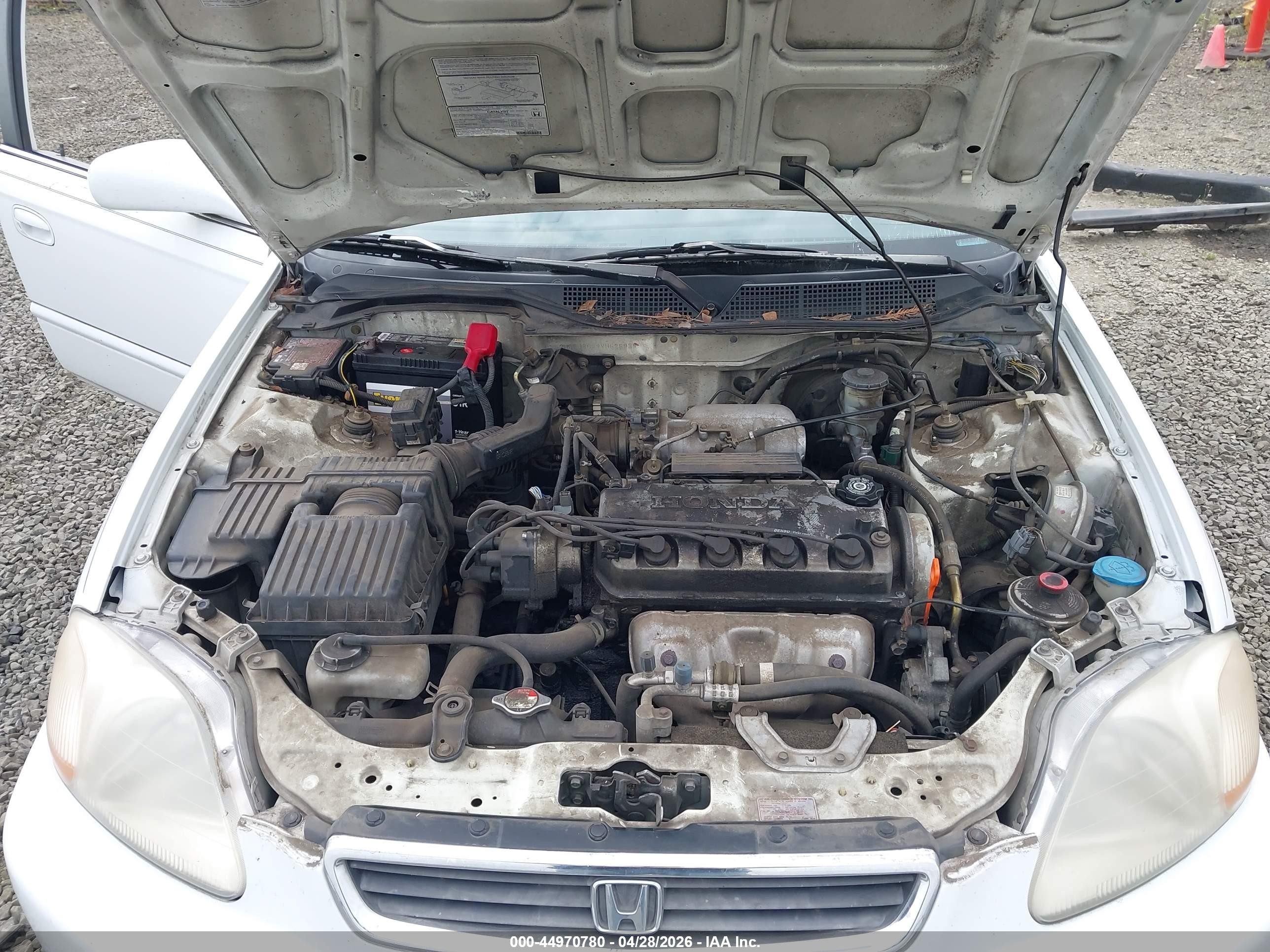 1997 Honda Civic Ex Белый vin: 2HGEJ8649VH525039