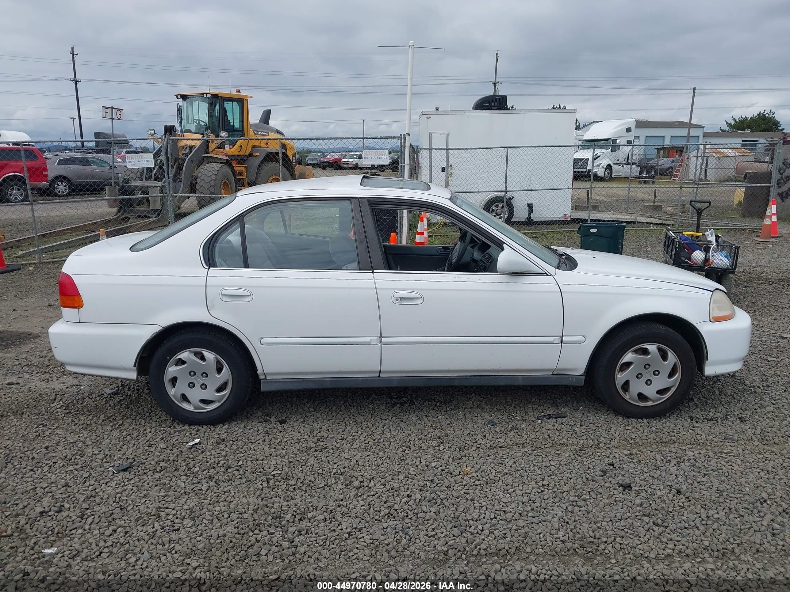 1997 Honda Civic Ex Белый vin: 2HGEJ8649VH525039