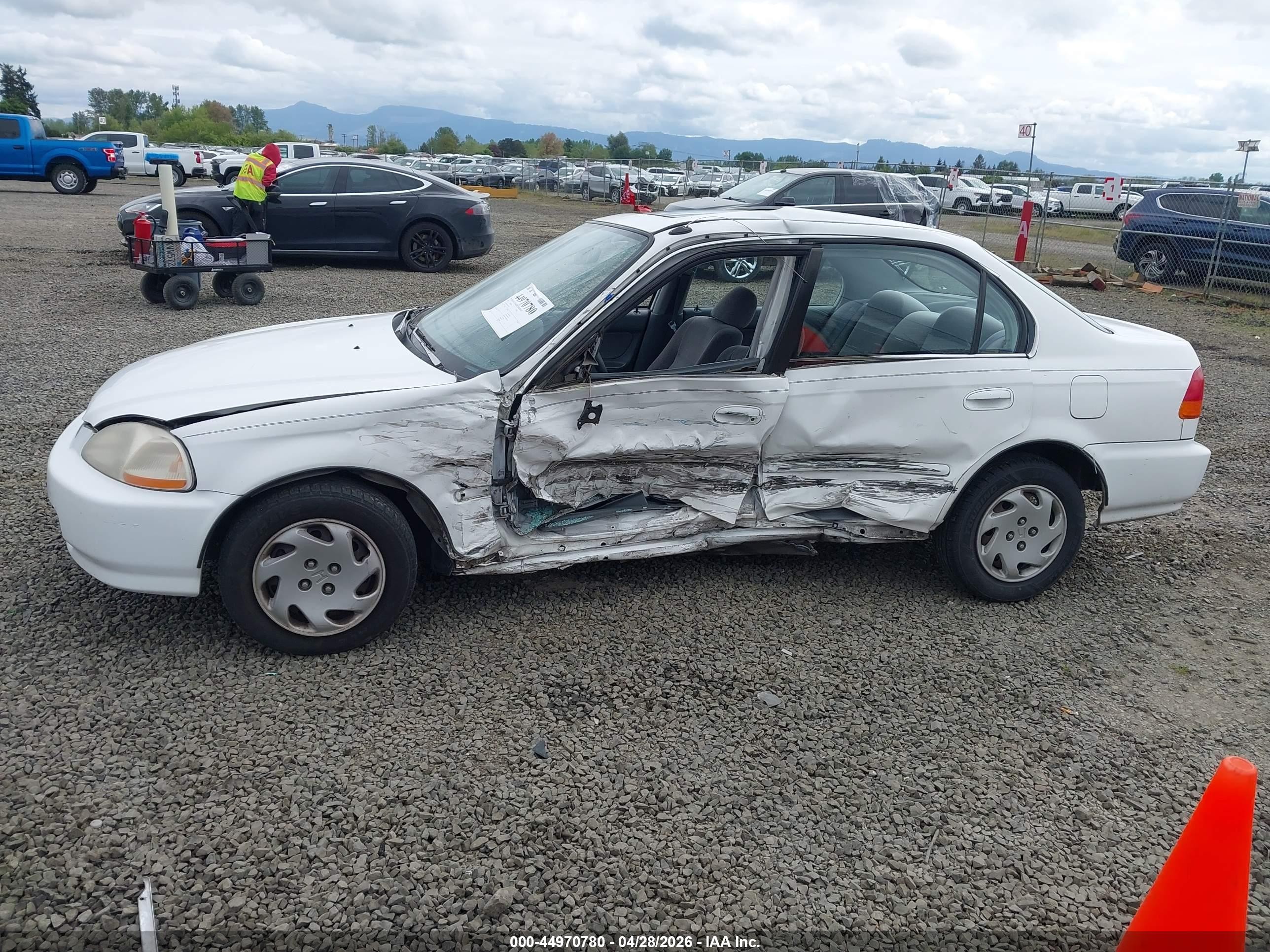1997 Honda Civic Ex Белый vin: 2HGEJ8649VH525039