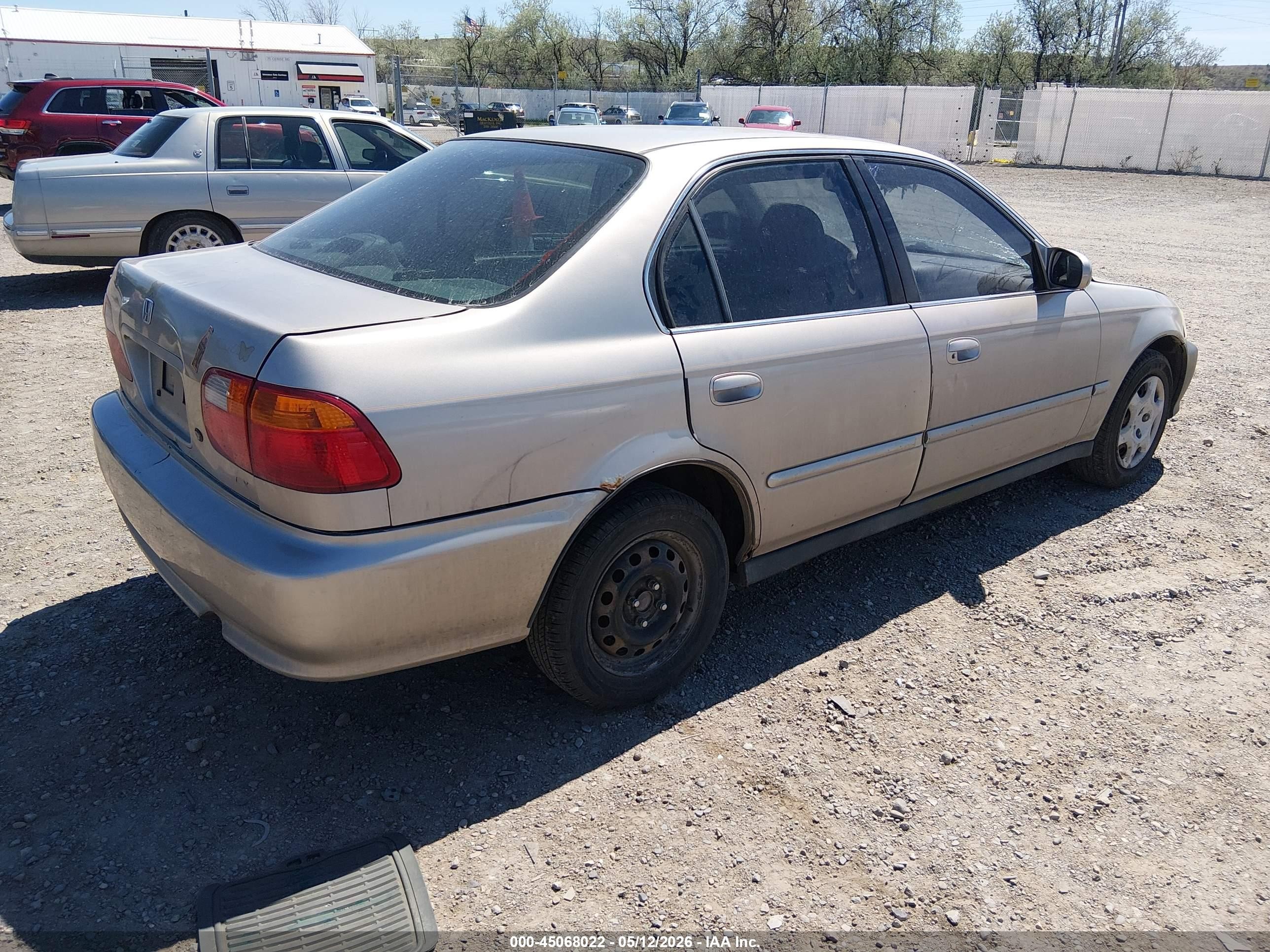 2000 Honda Civic Ex Золотой vin: 2HGEJ864XYH509582