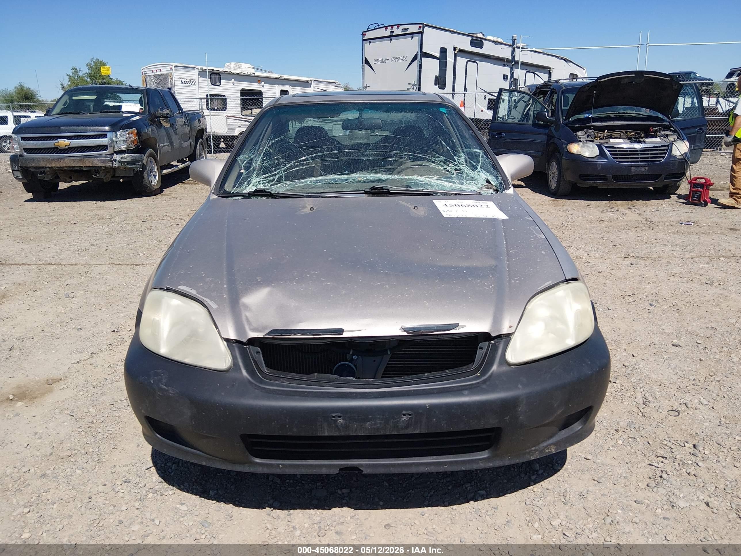 2000 Honda Civic Ex Золотой vin: 2HGEJ864XYH509582