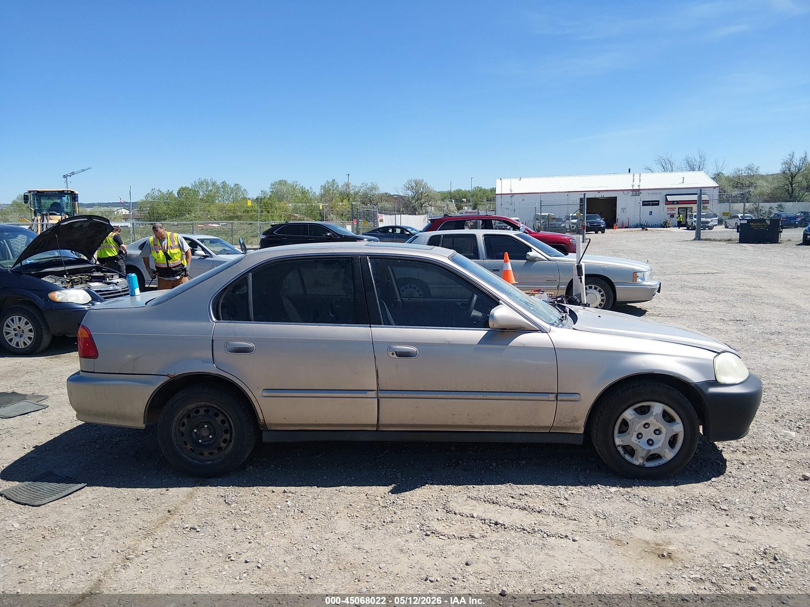 2000 Honda Civic Ex Золотой vin: 2HGEJ864XYH509582