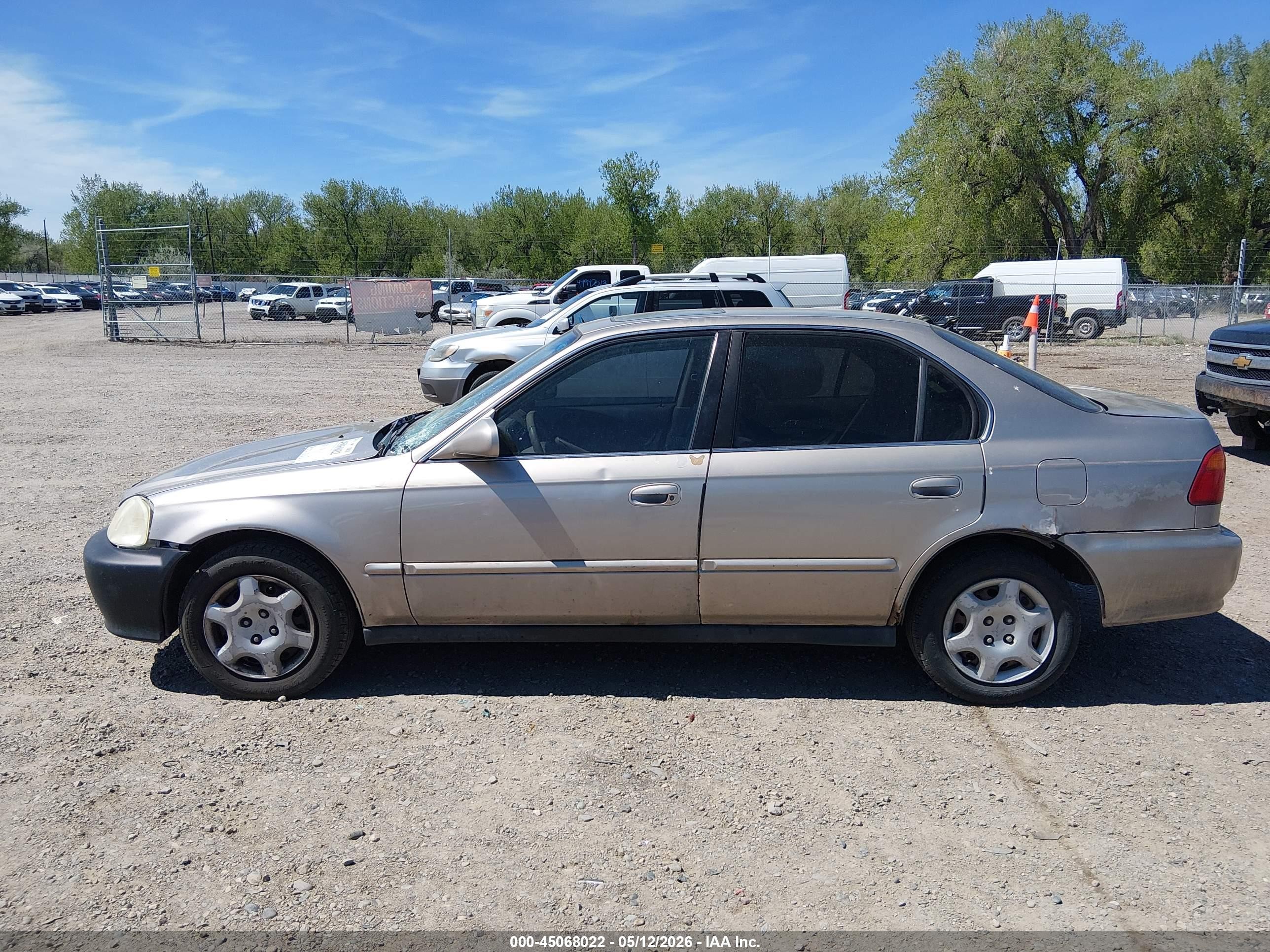 2000 Honda Civic Ex Золотой vin: 2HGEJ864XYH509582